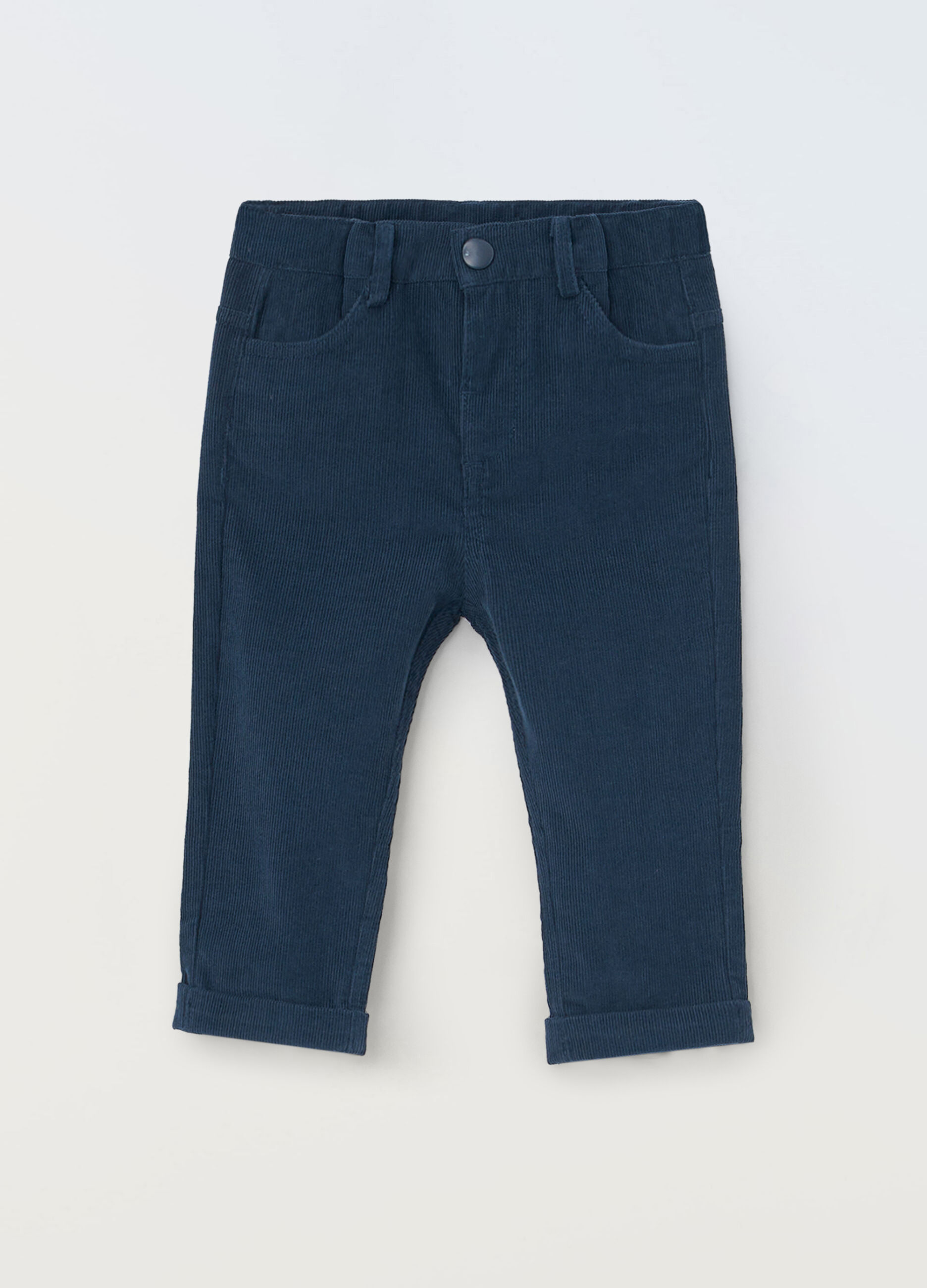 Pantaloni chino in costina di cotone neonato_0