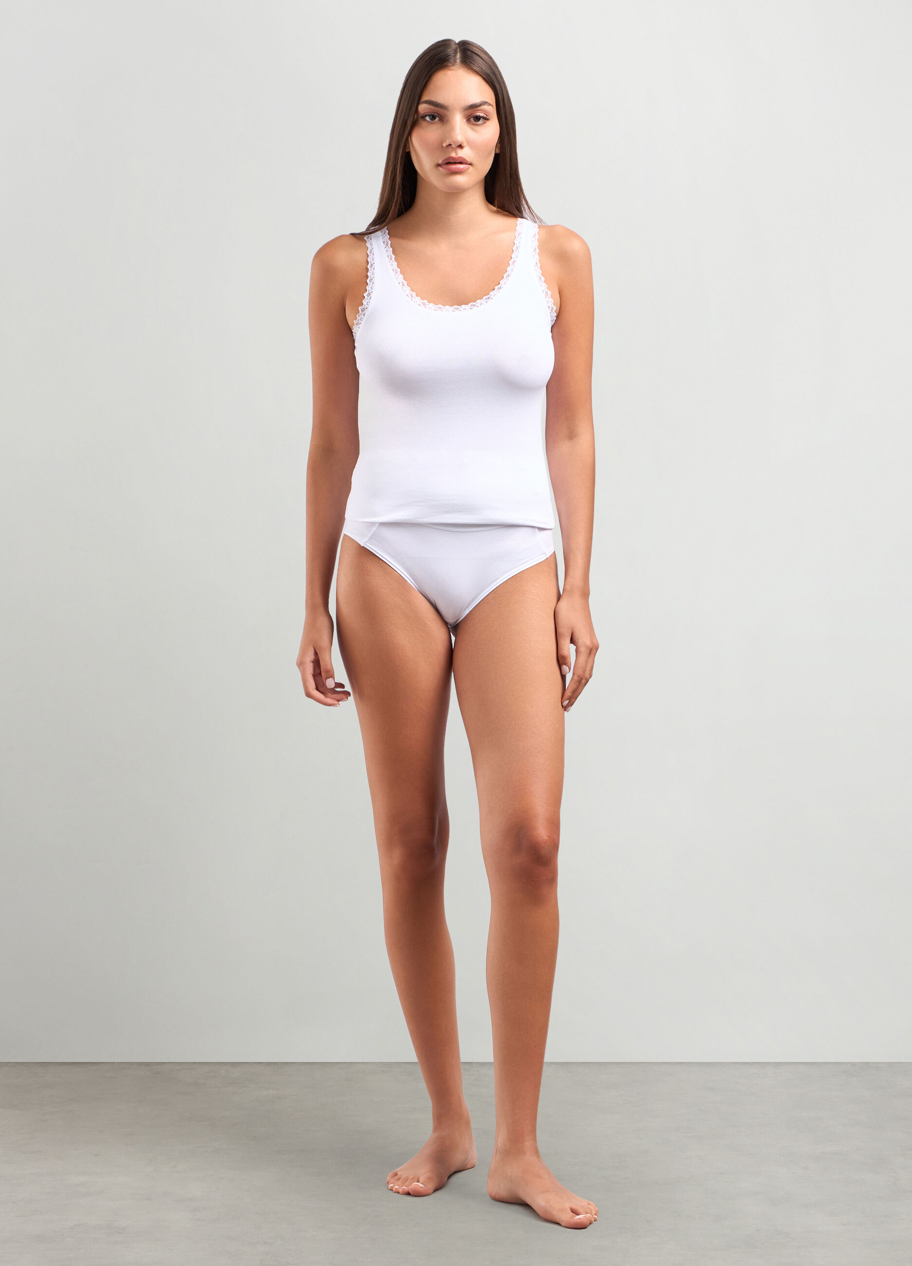 Canotta in cotone stretch donna_0