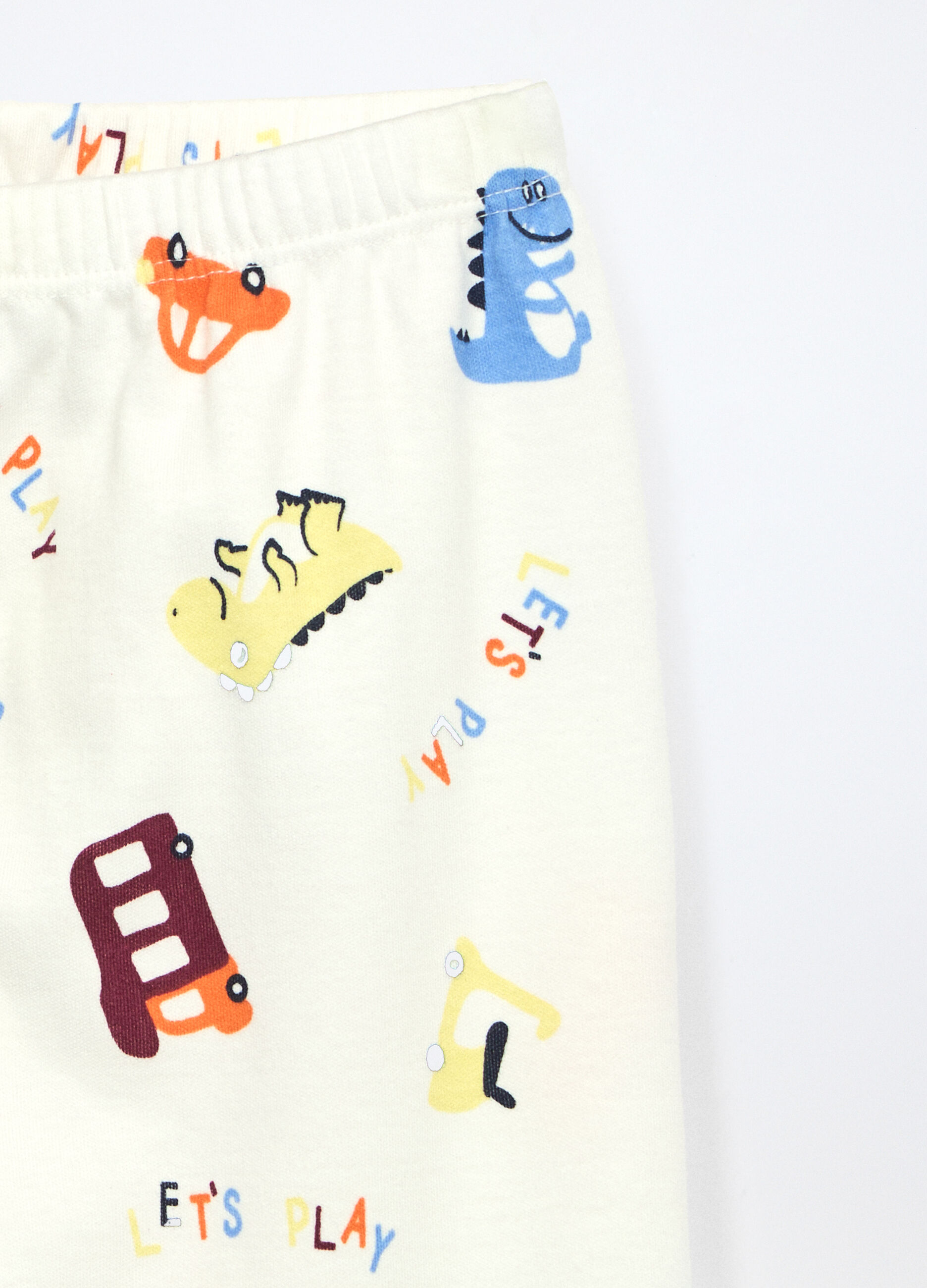 Pigiama lungo in interlock di puro cotone neonato_3