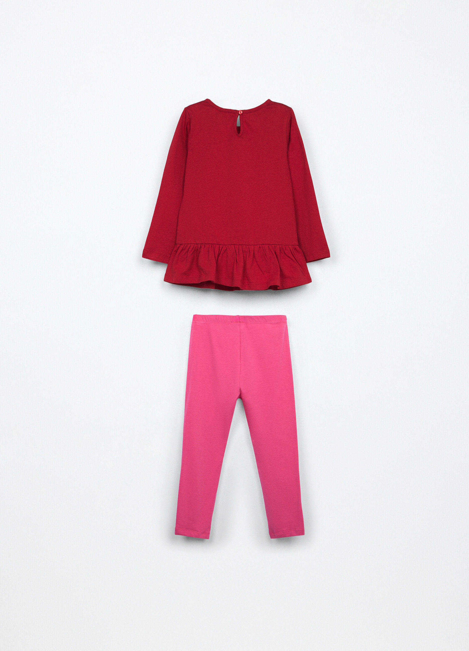 Jogging set in jersey di puro cotone neonata_1