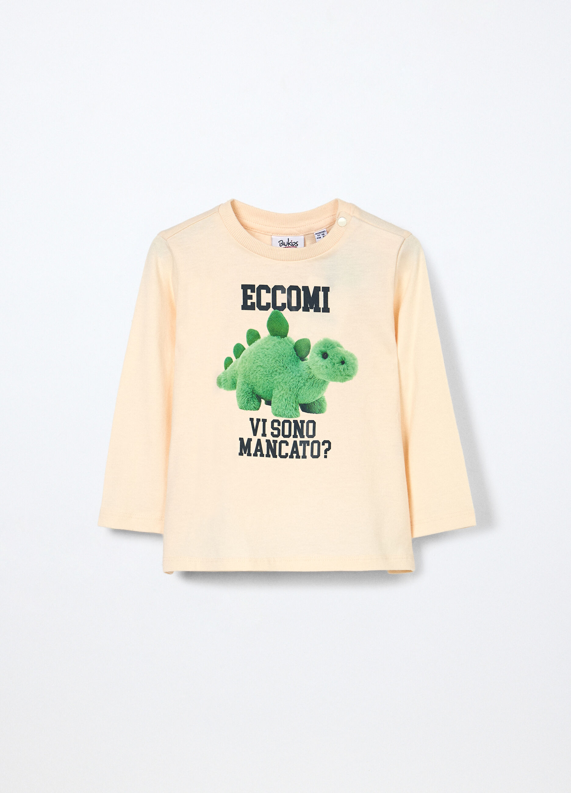 T-shirt in jersey di puro cotone neonato_0