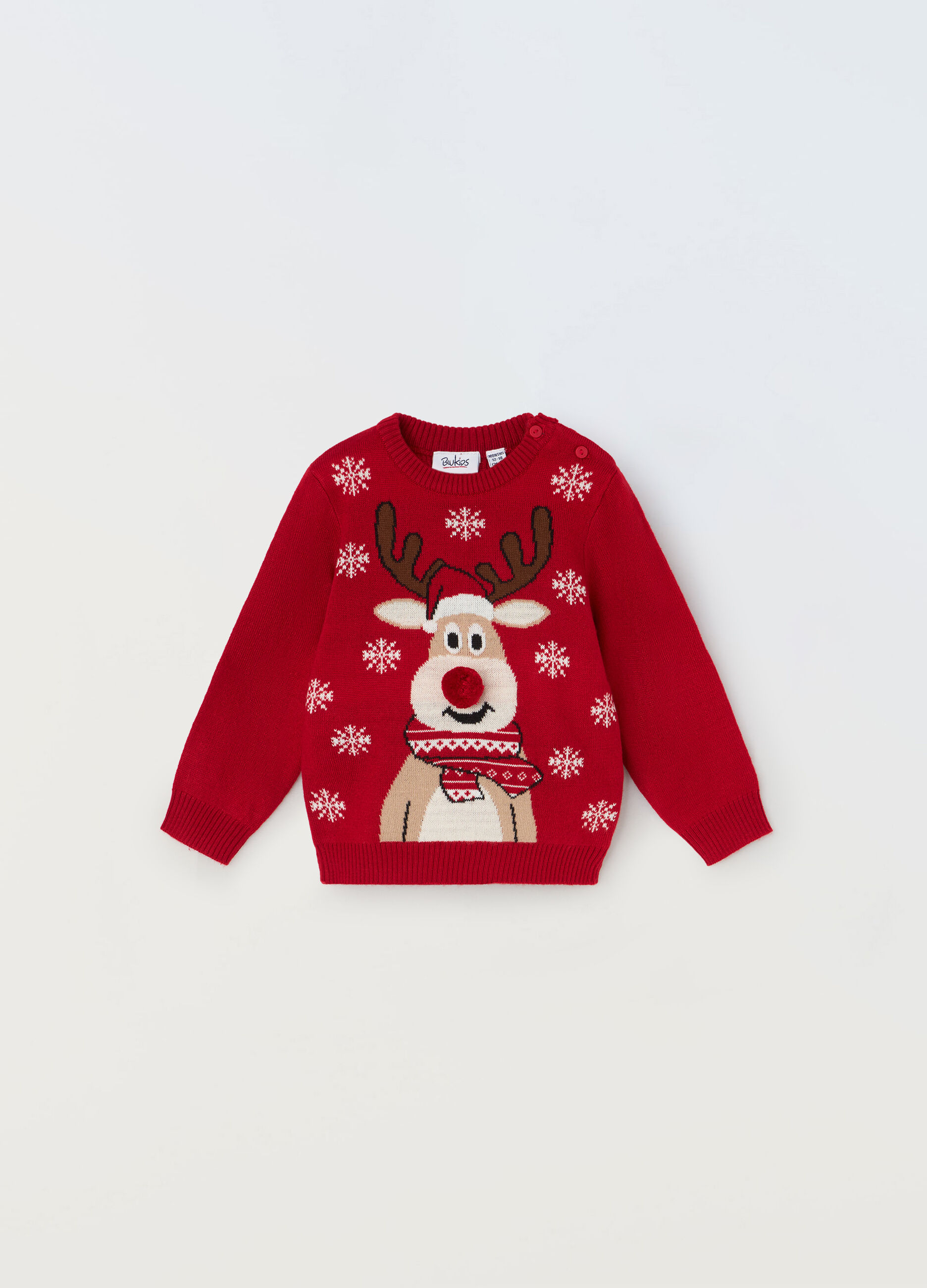 Girocollo tricot Natale neonato_0