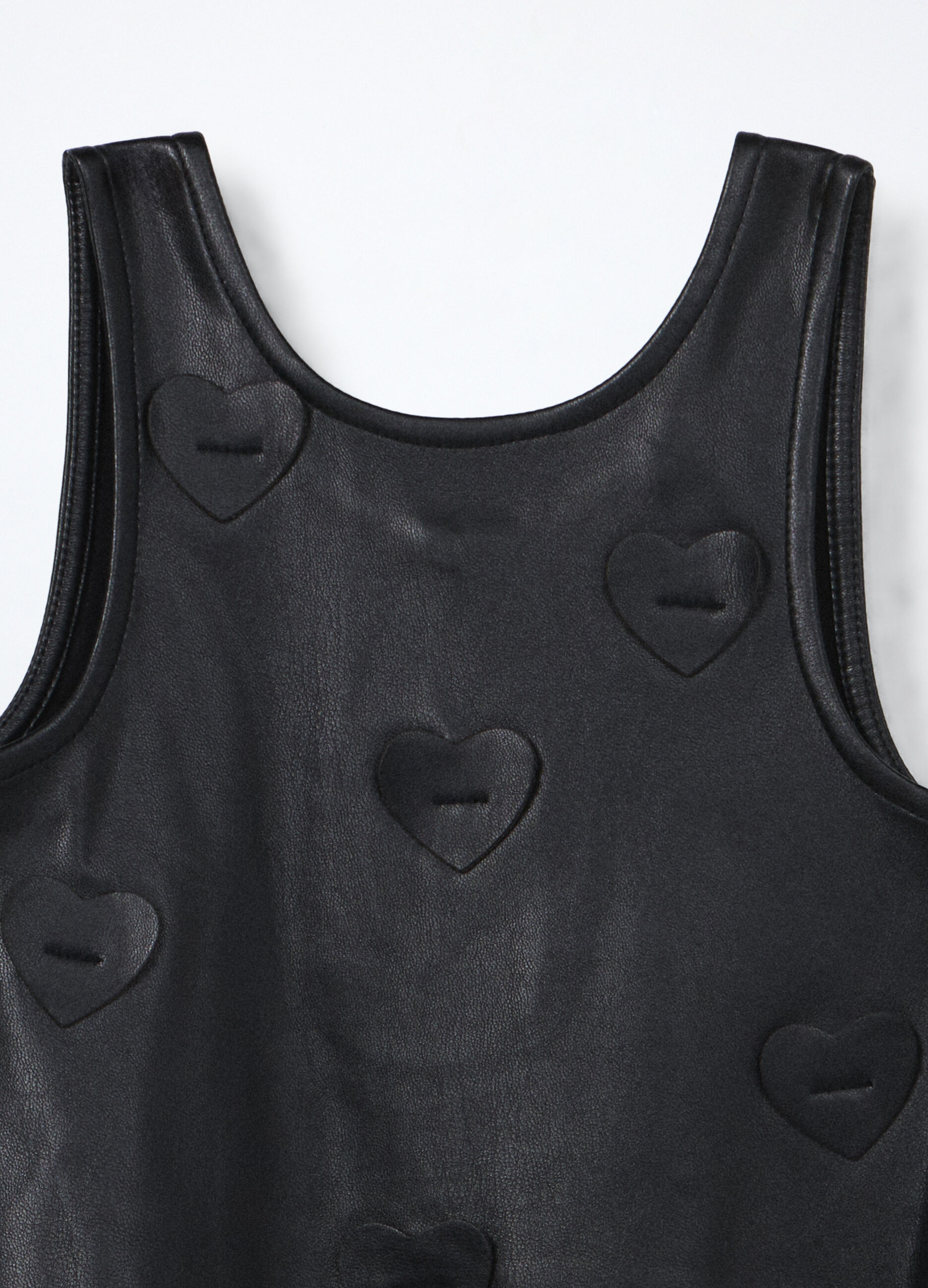 Vestito in eco pelle neonata_2