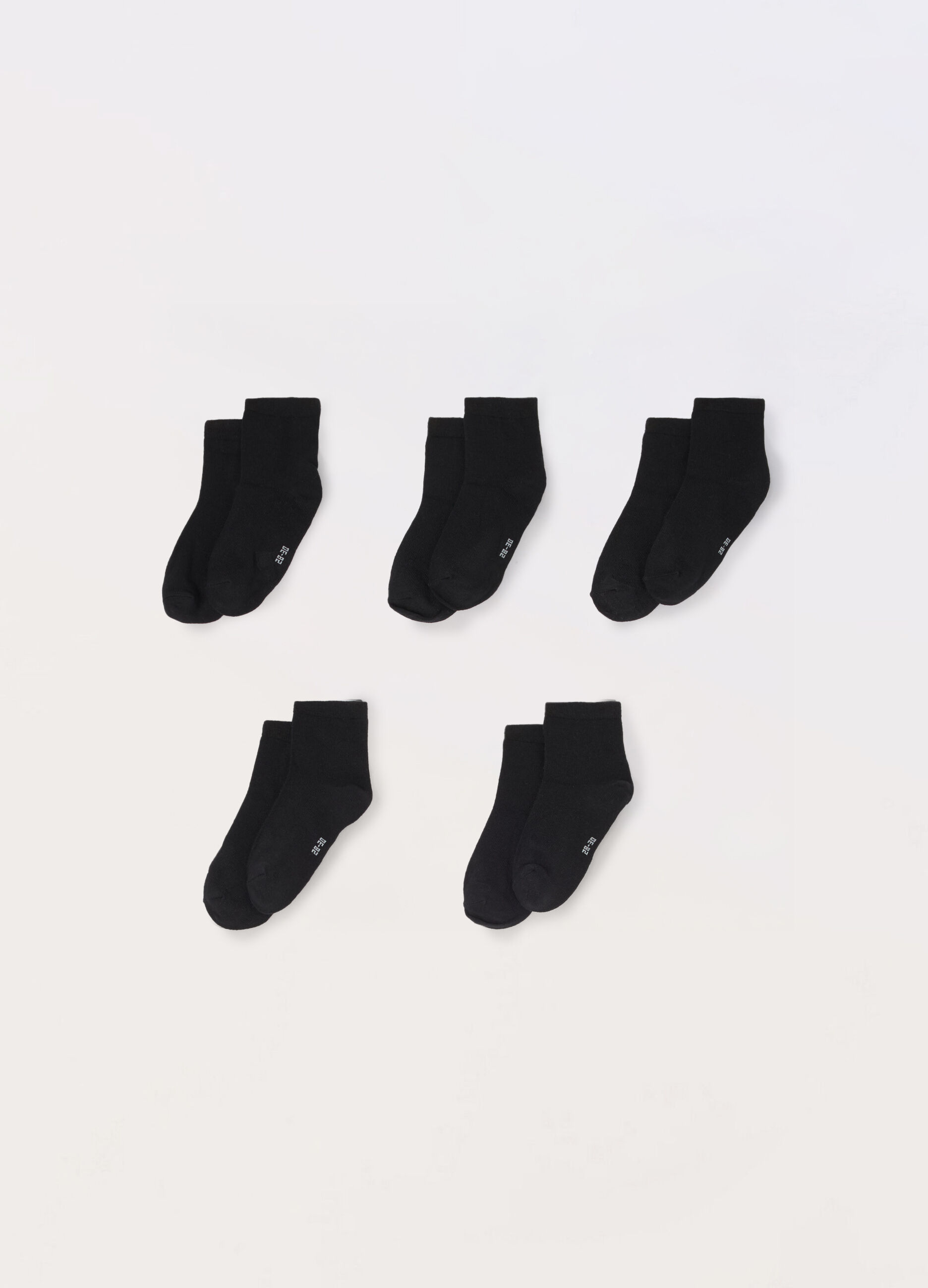 Pack 5 calzini corti misto cotone _0