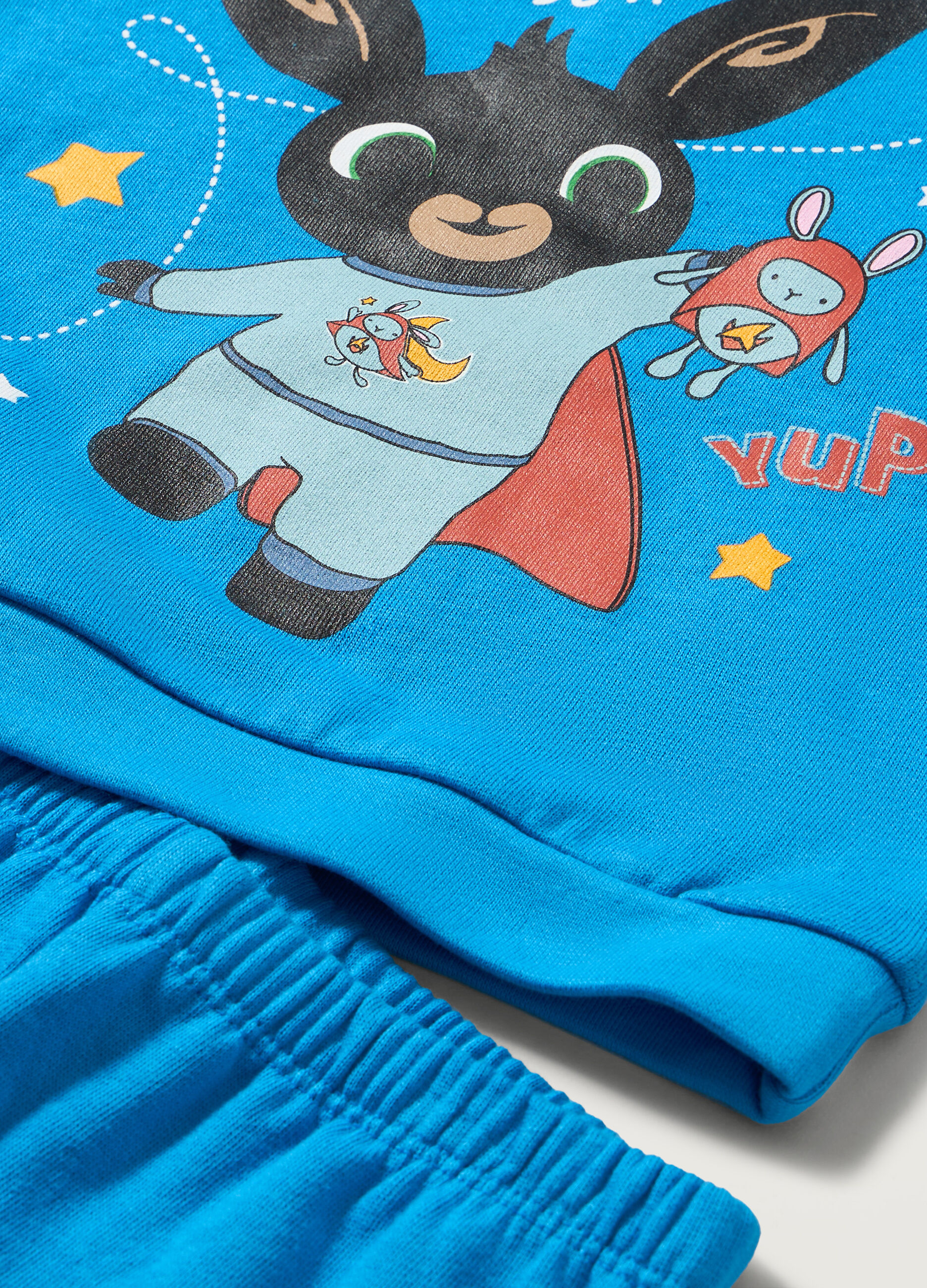 Set pigiama lungo Bing in puro cotone fleece neonato_1