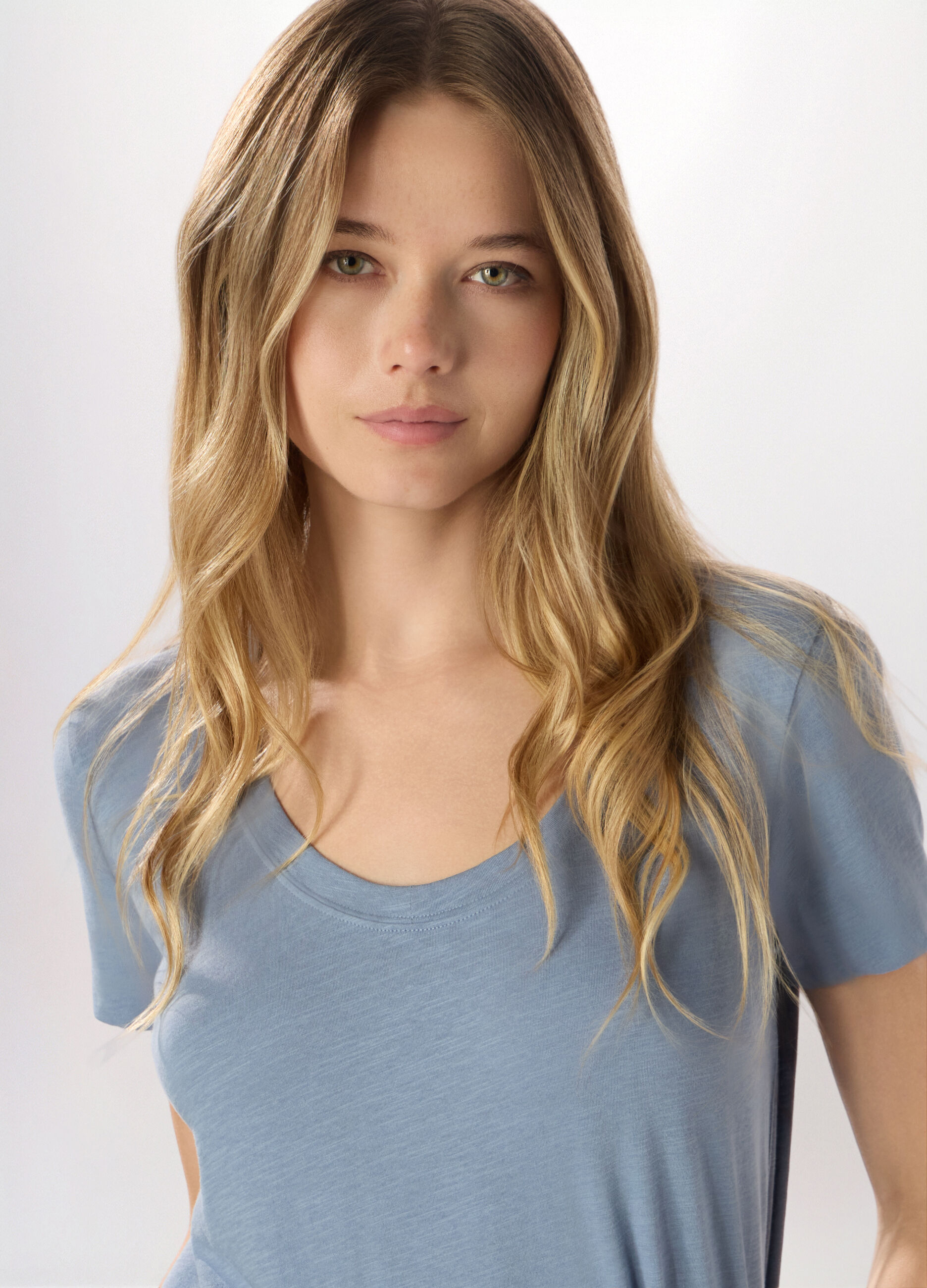 T-shirt in jersey slub di puro cotone Holistic fitness donna_2