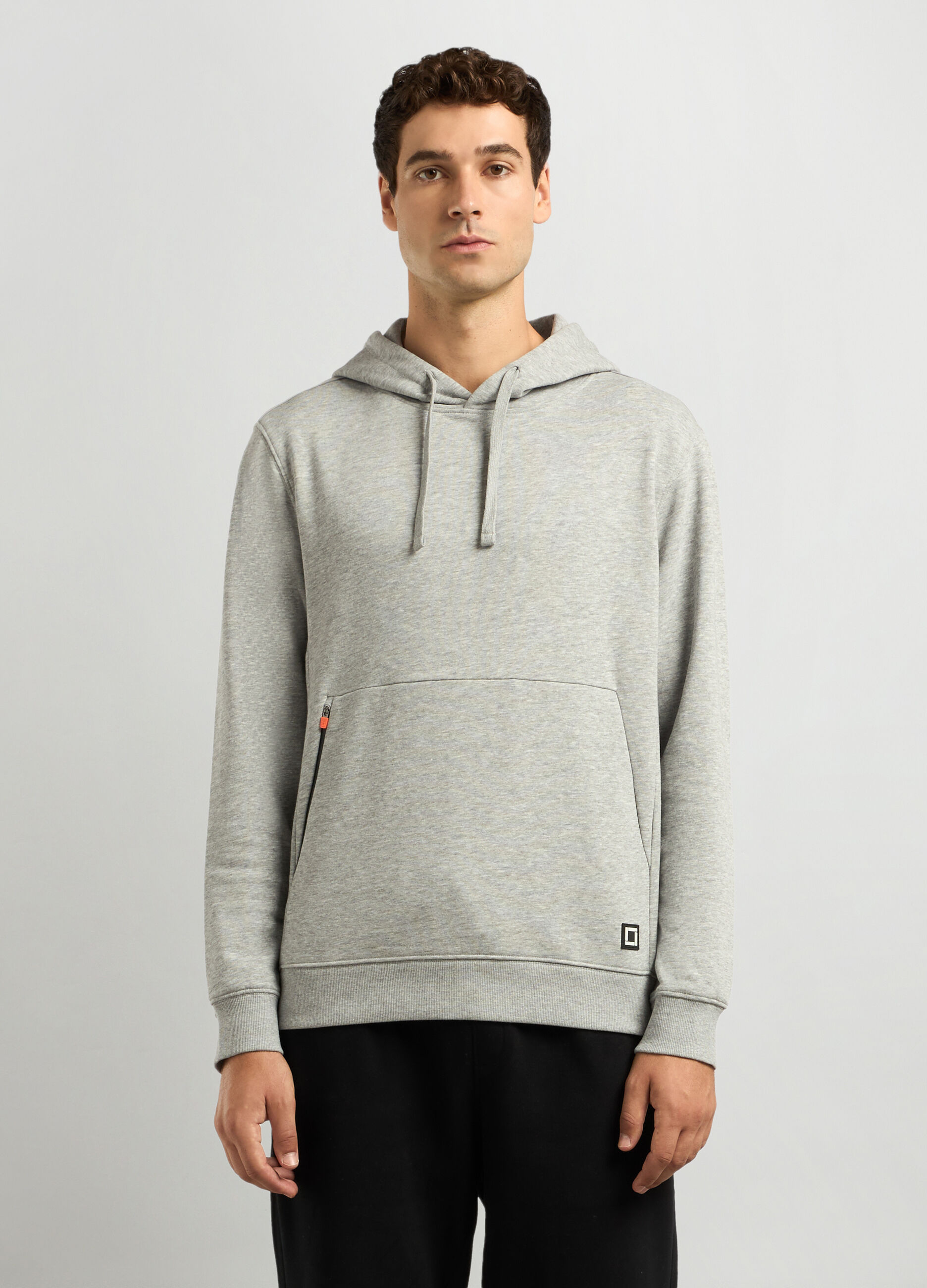 Felpa con cappuccio in cotone uomo_0