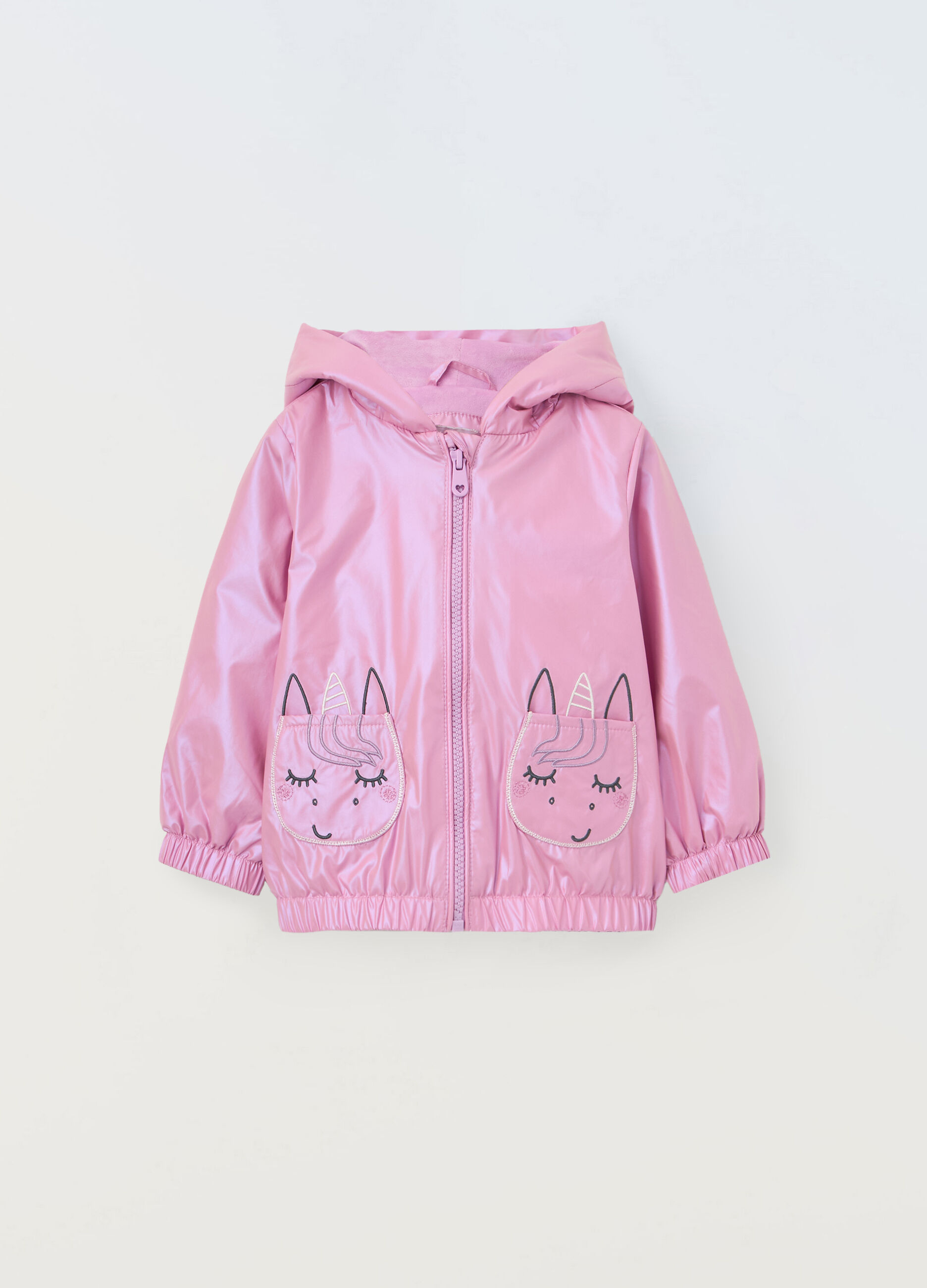 Giacca a vento con ricami neonata_0