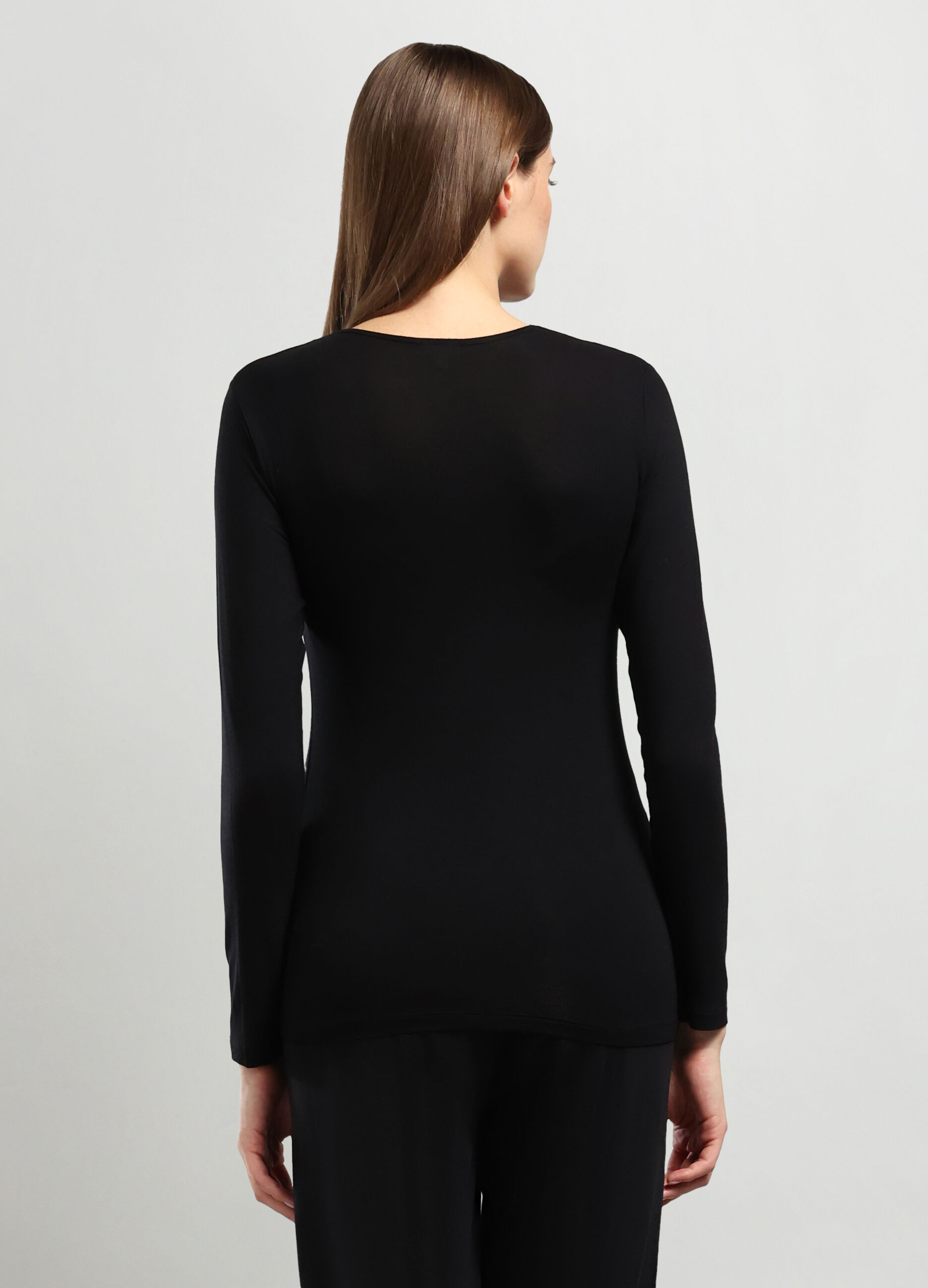 T-shirt intima in viscosa di bamboo stretch donna_1