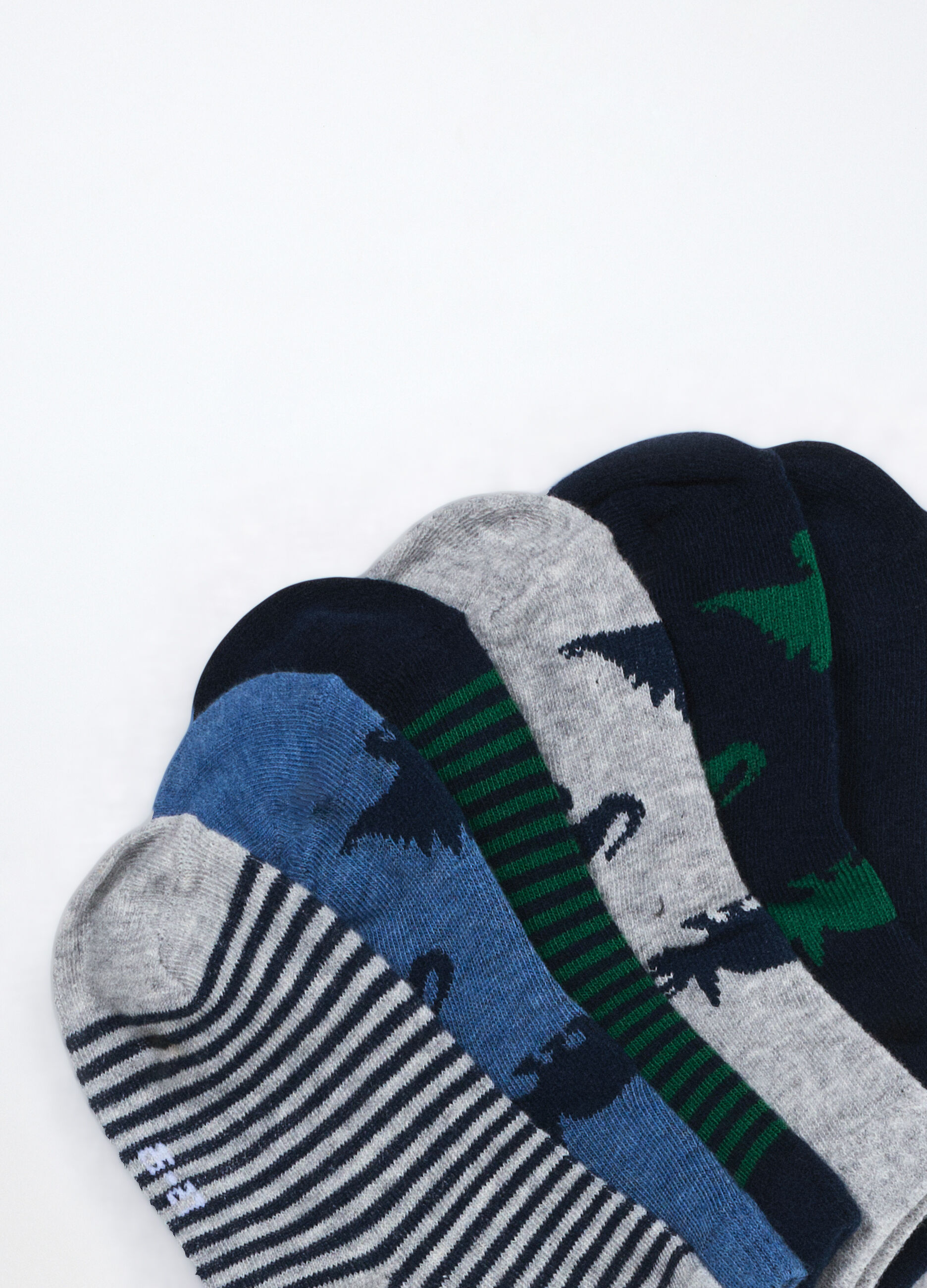 Pack 7 calze corte misto cotone bambino_2