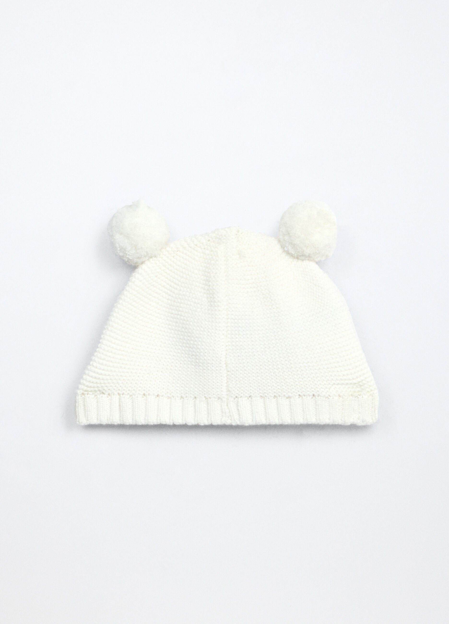 Berretto tricot in puro cotone neonata_1