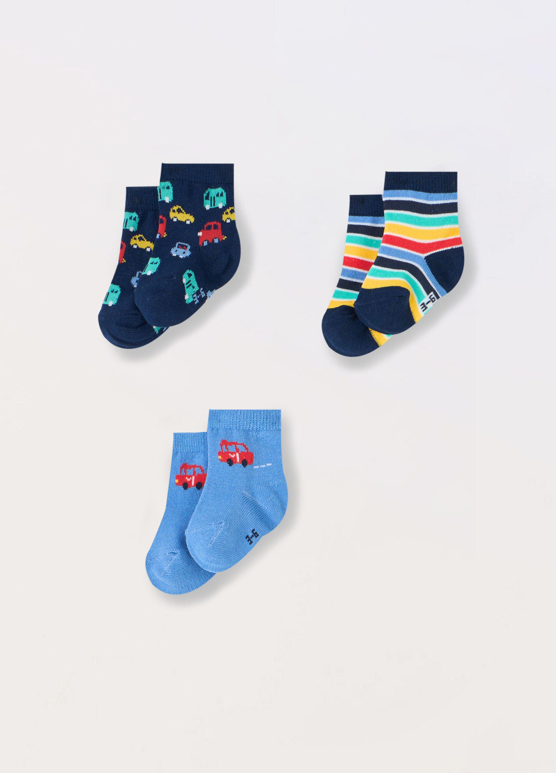 Pack 3 calze corte misto cotone neonato_0