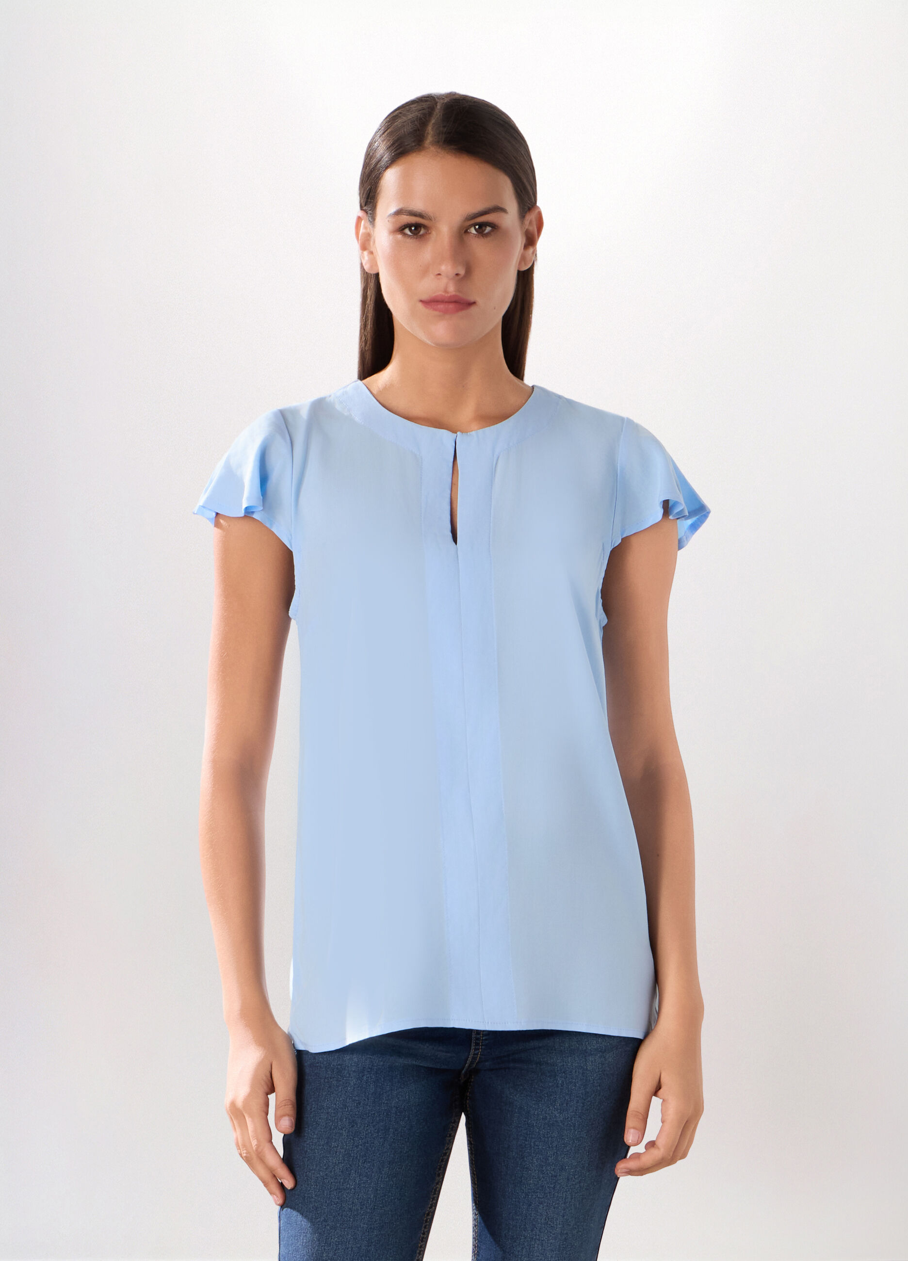 Blusa in pura viscosa donna_0