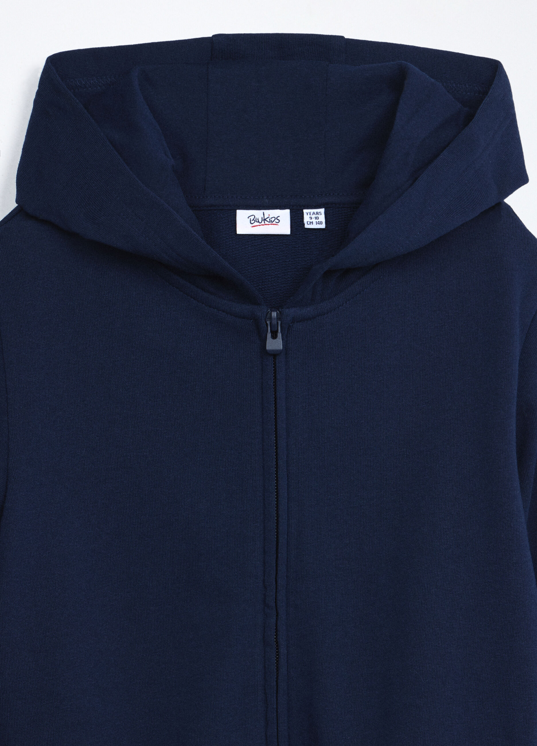 Felpa full zip in puro cotone bambina_2