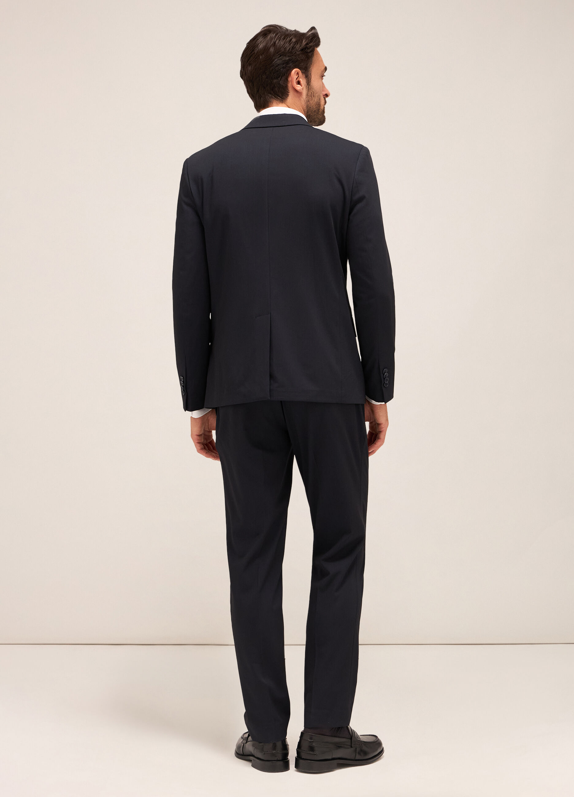 Pantalone slim fit in tessuto tecnico stretch uomo_2