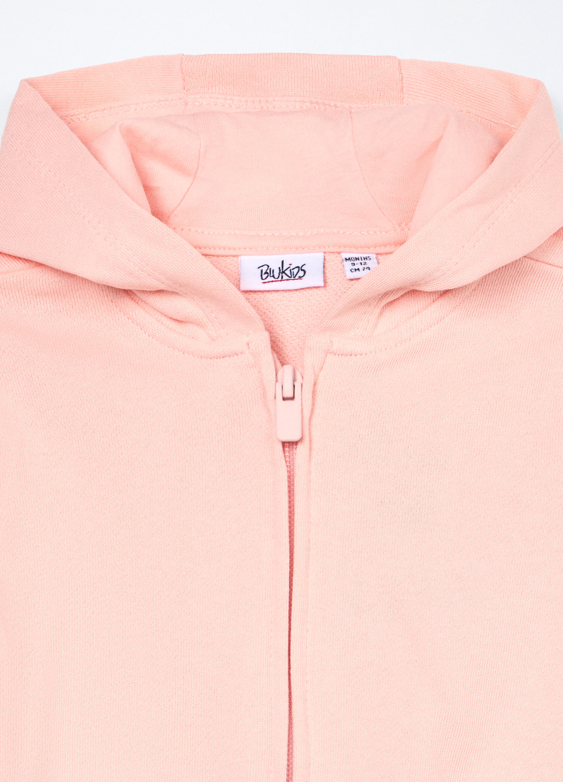 Felpa con cappuccio in french terry di puro cotone neonata_2