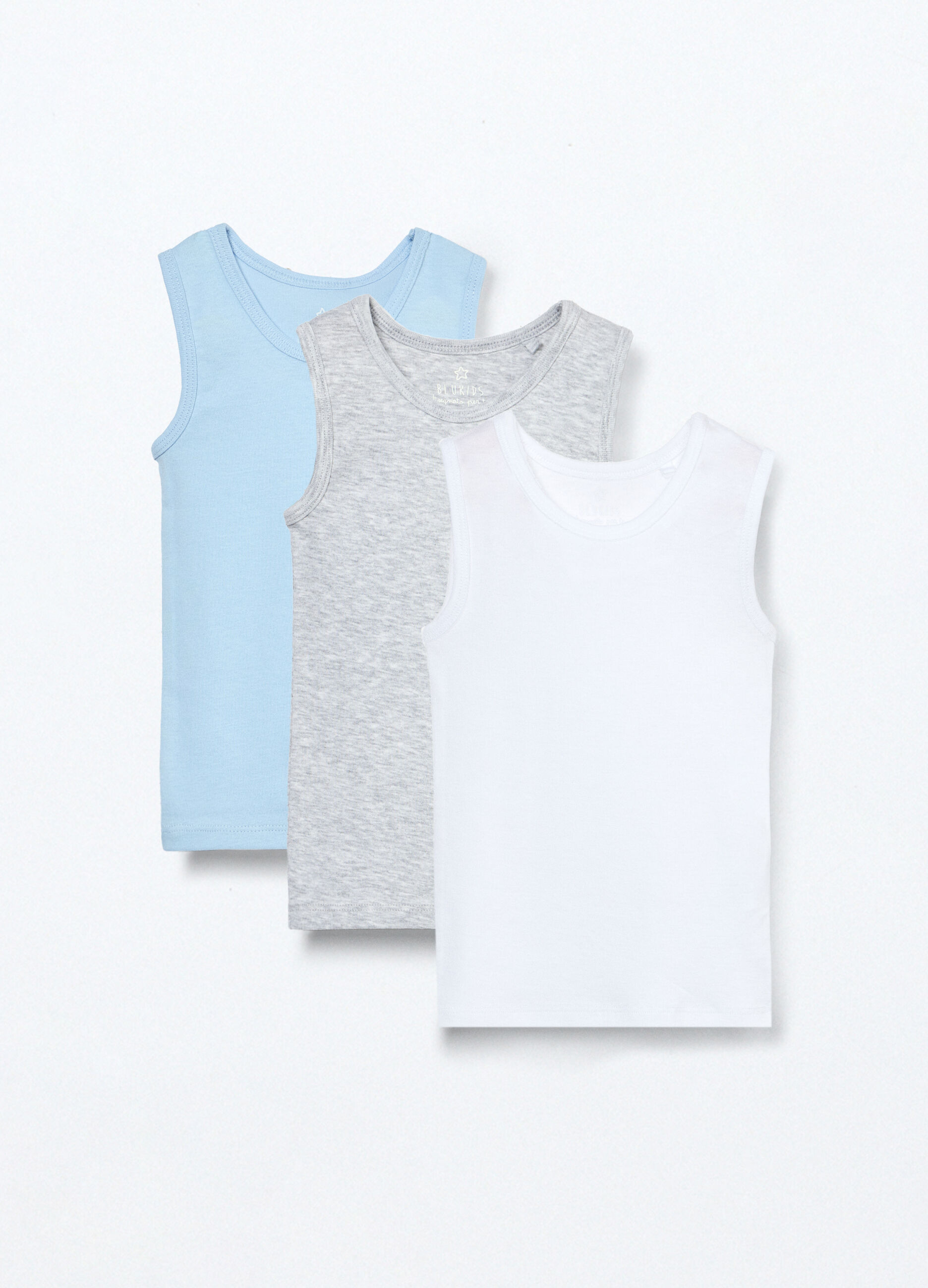 Pack 3 canotte in puro cotone neonato_0