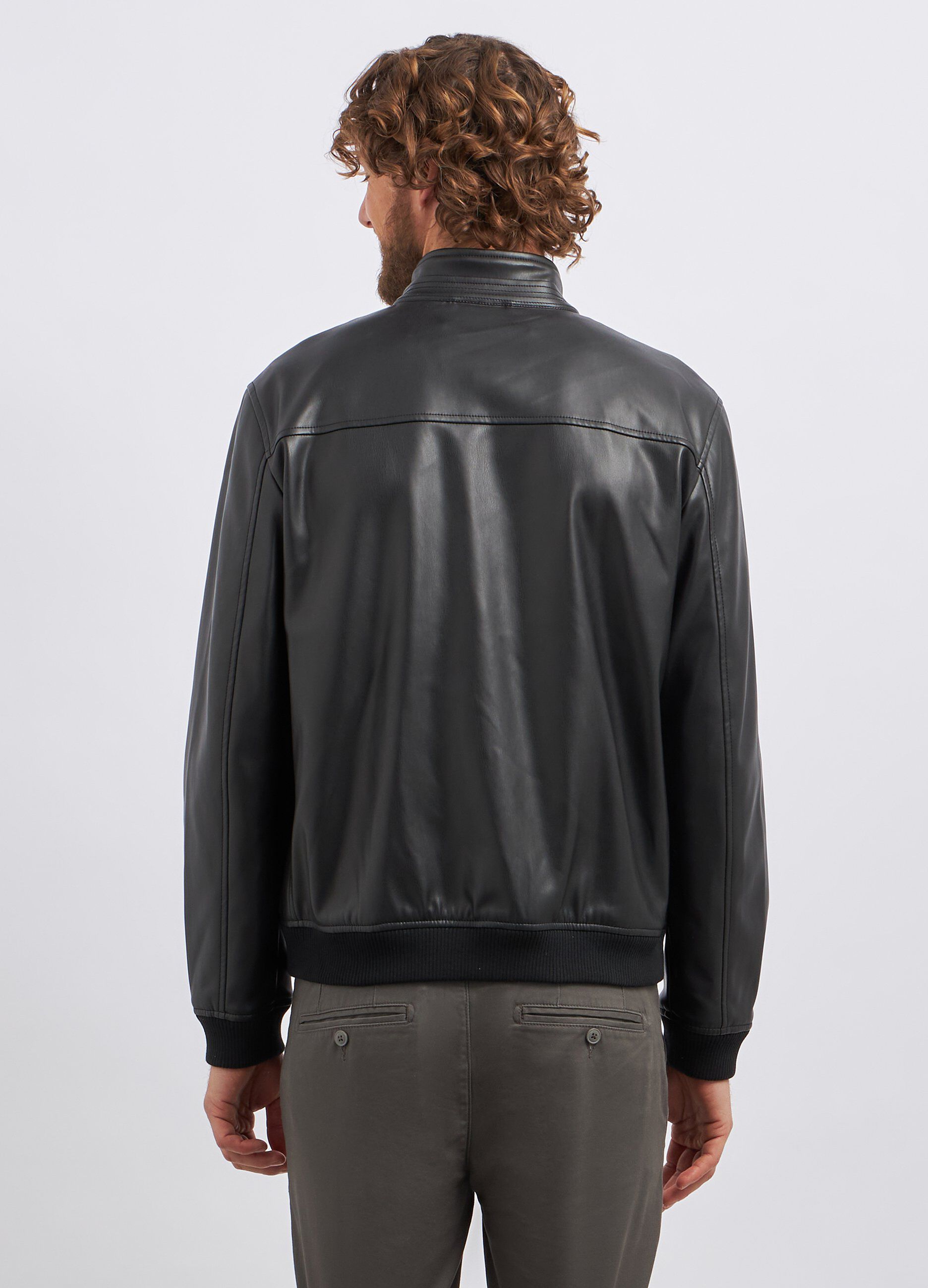 Giacca in eco pelle uomo_1