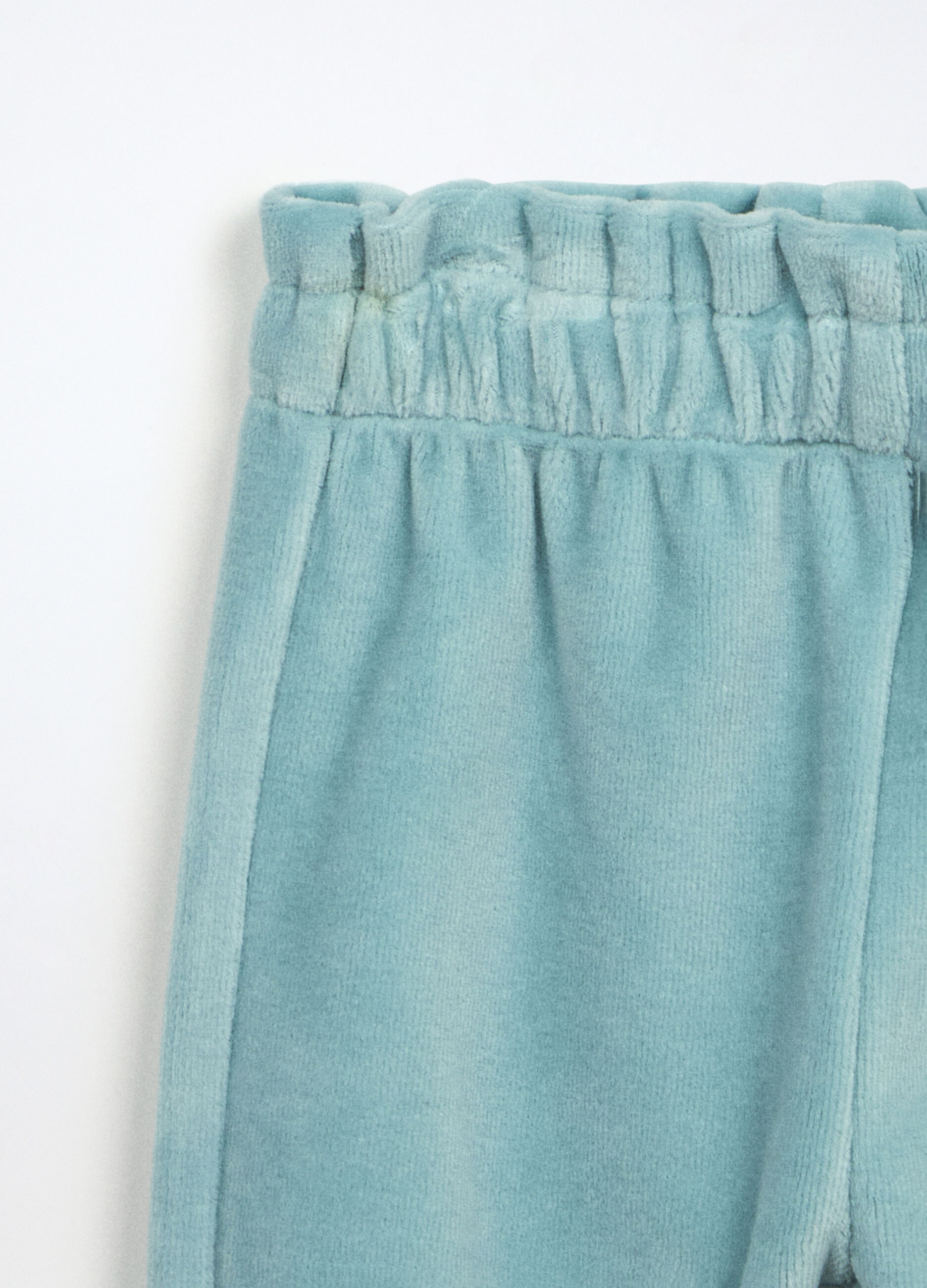 Jogging set in misto cotone velour neonata_3