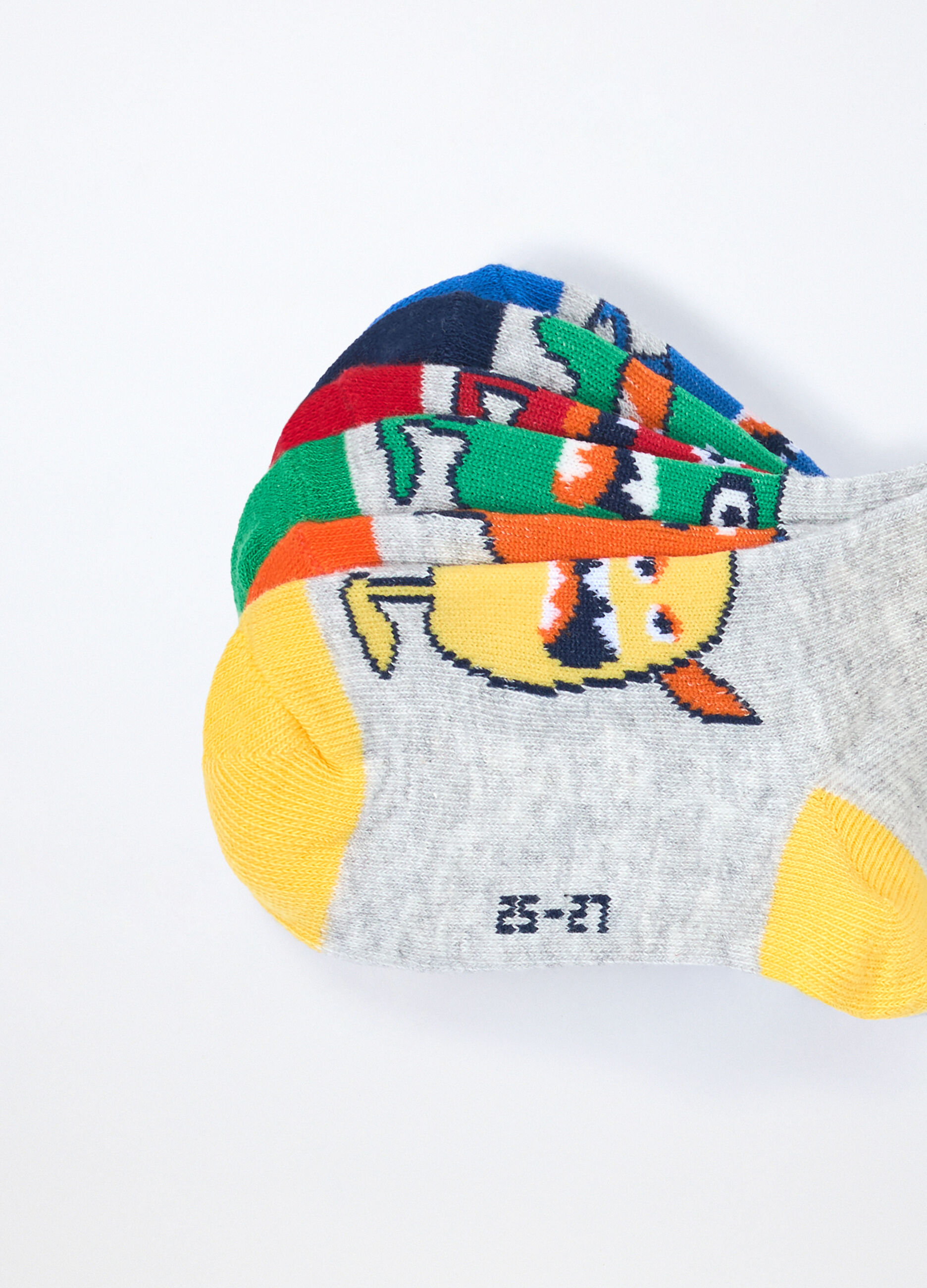 Pack 6 calze corte in misto cotone bambino_1