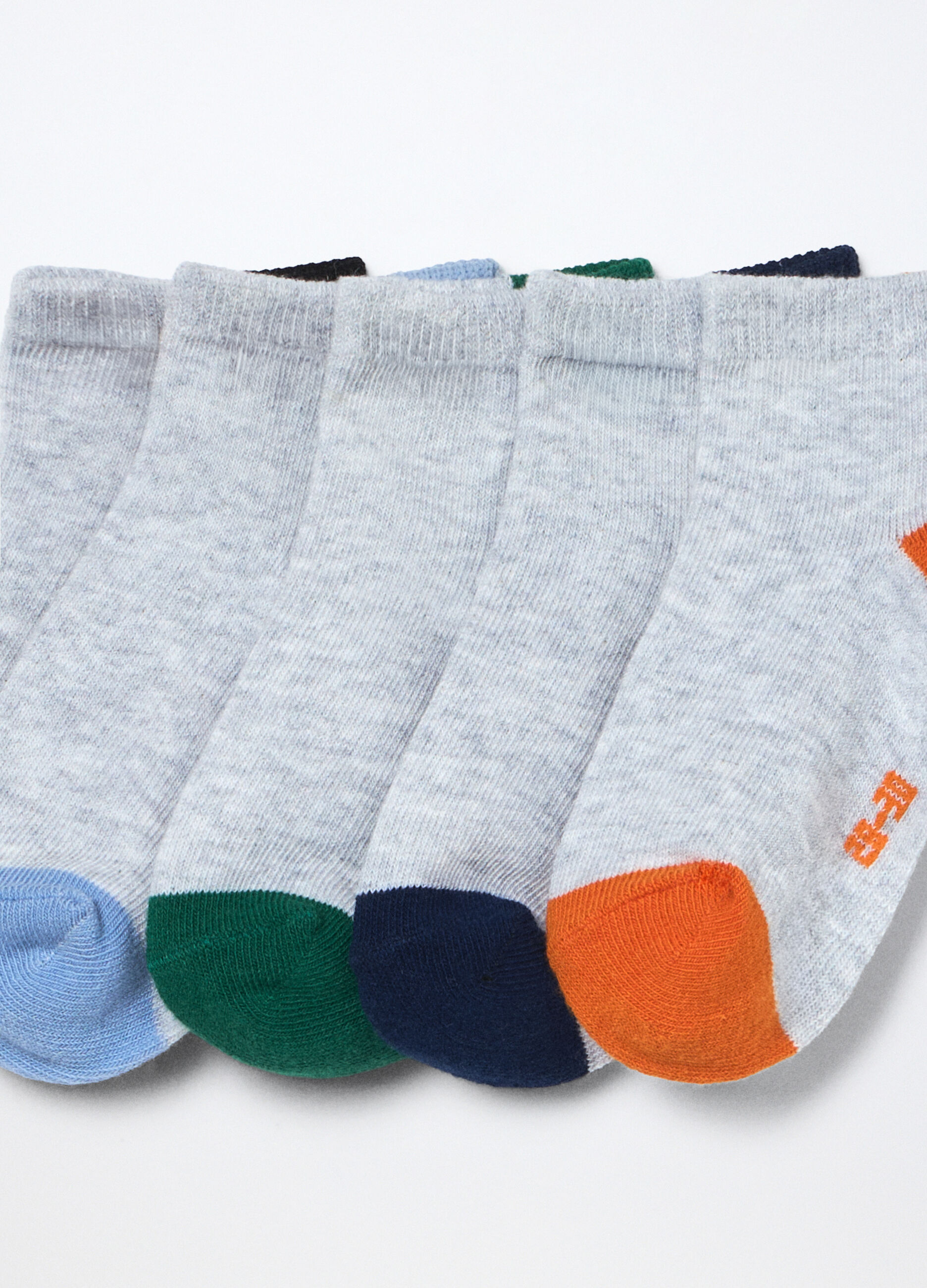 Pack 5 calze corte misto cotone bambino_2