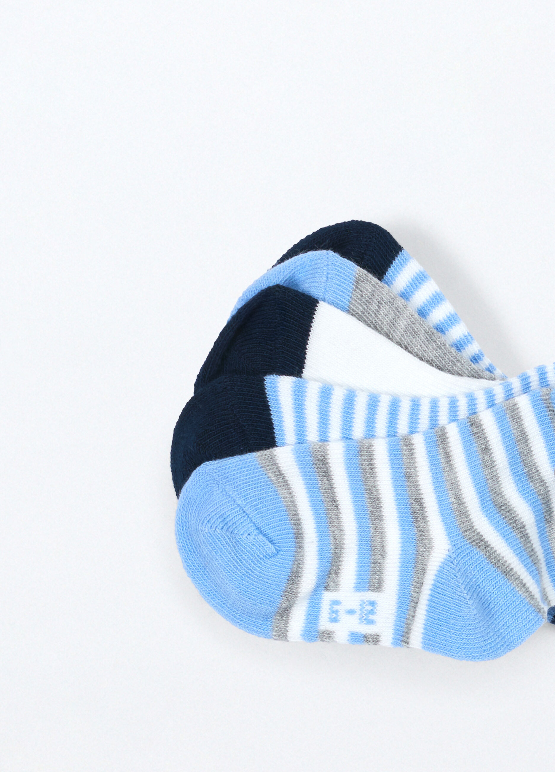 Pack 5 calze corte in misto cotone neonato_2