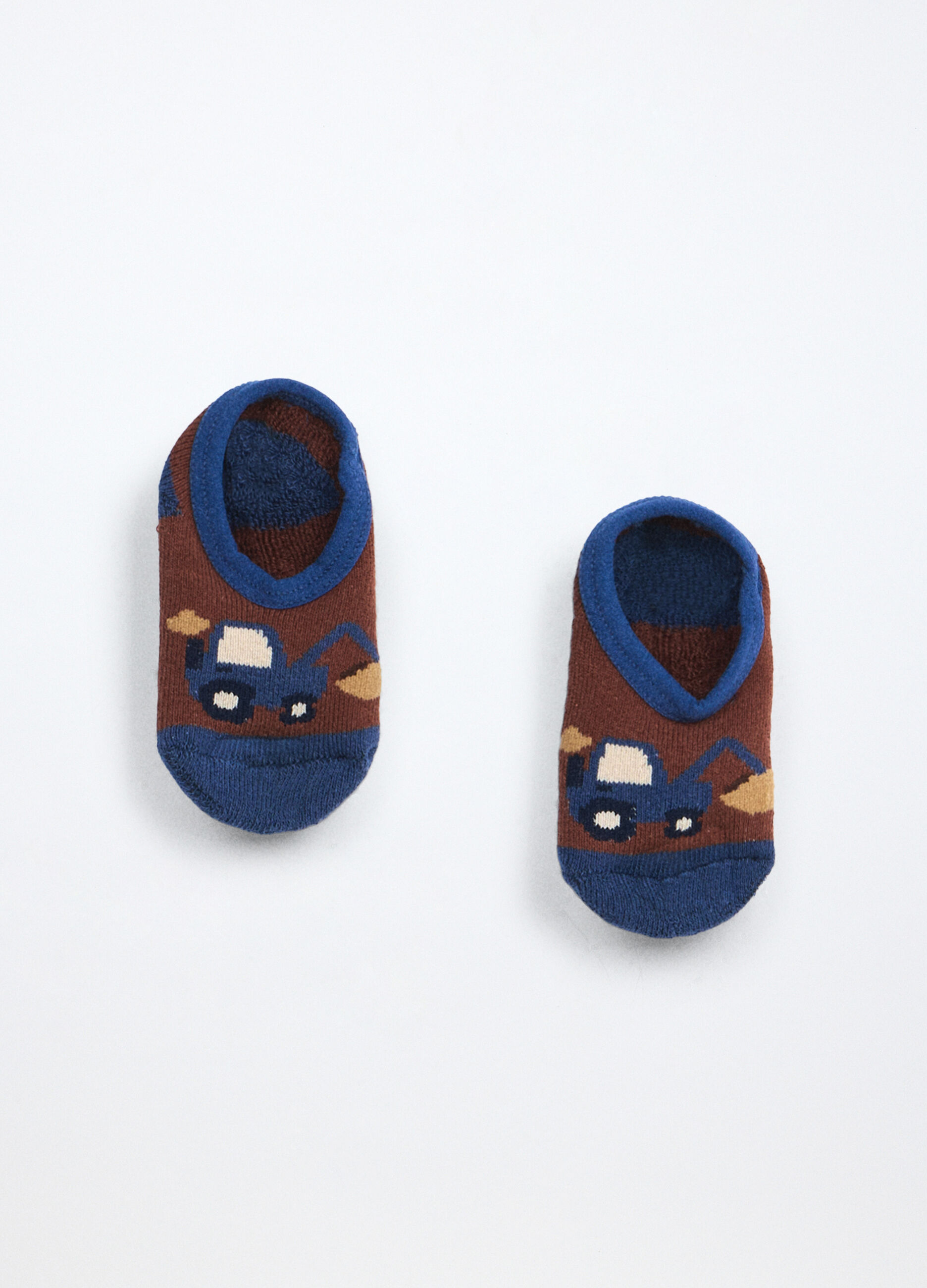 Scarpine antiscivolo in spugna misto cotone neonato_1