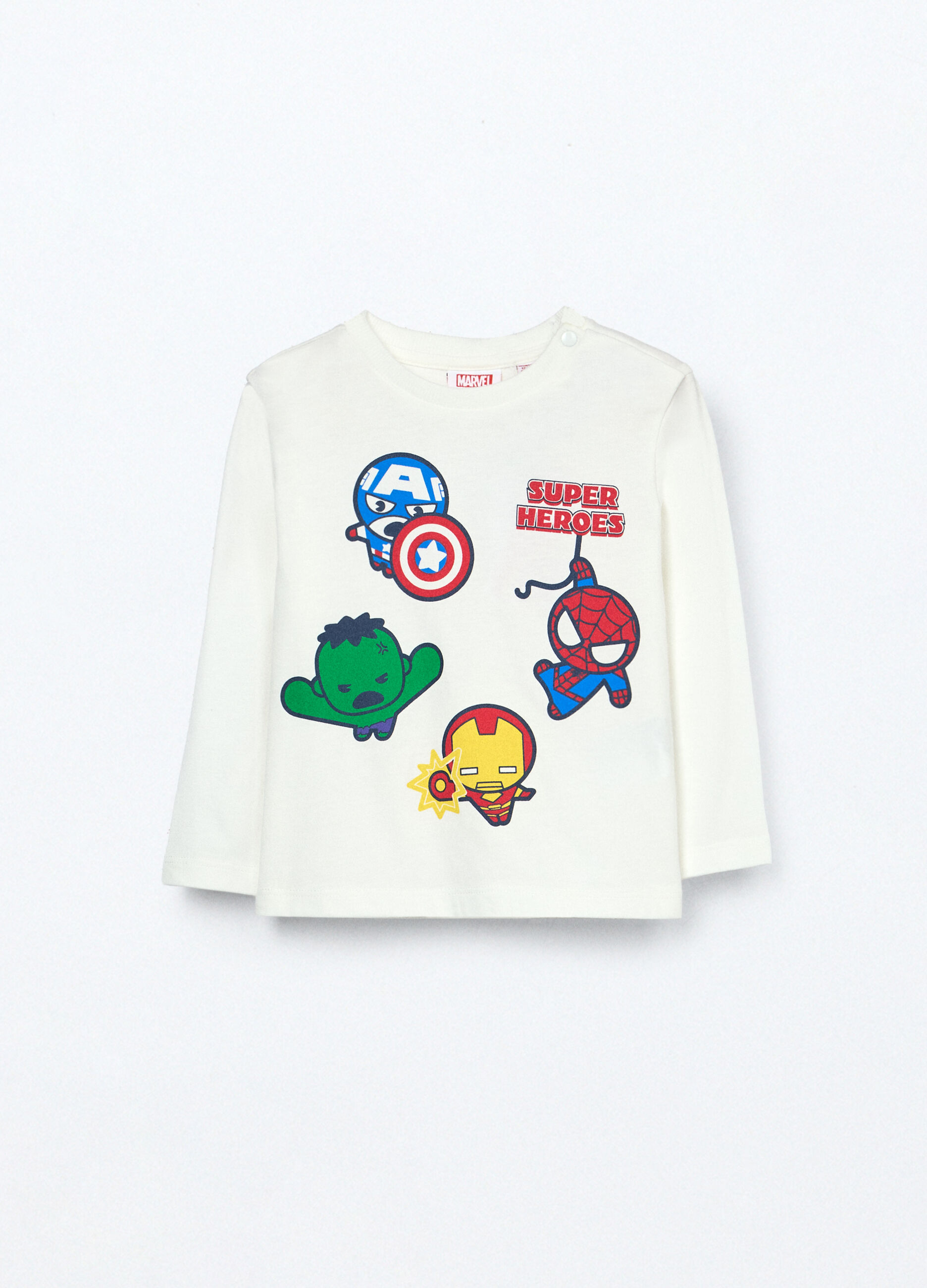 T-shirt in jersey di puro cotone neonato_0