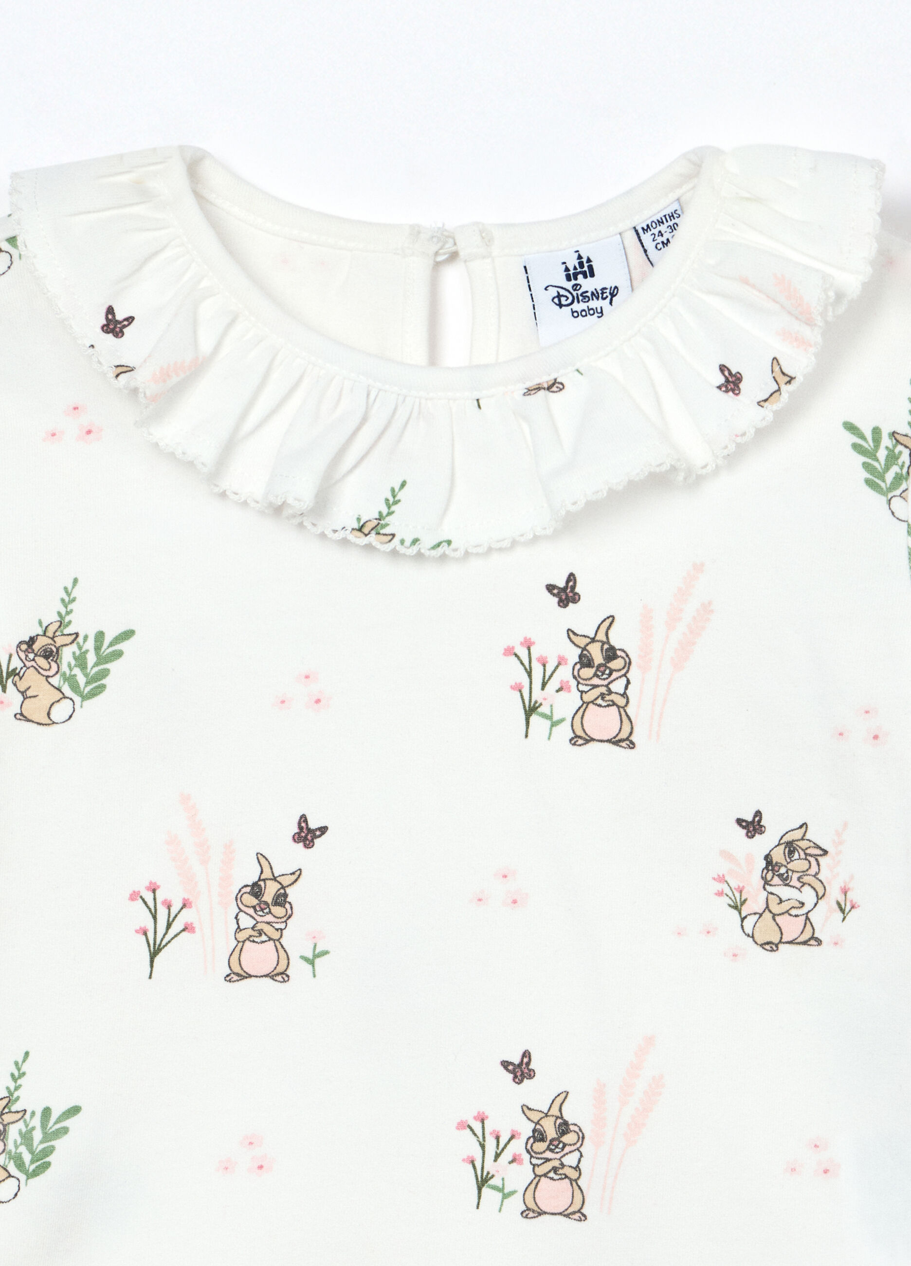 T-shirt in jersey di cotone stretch neonata_2