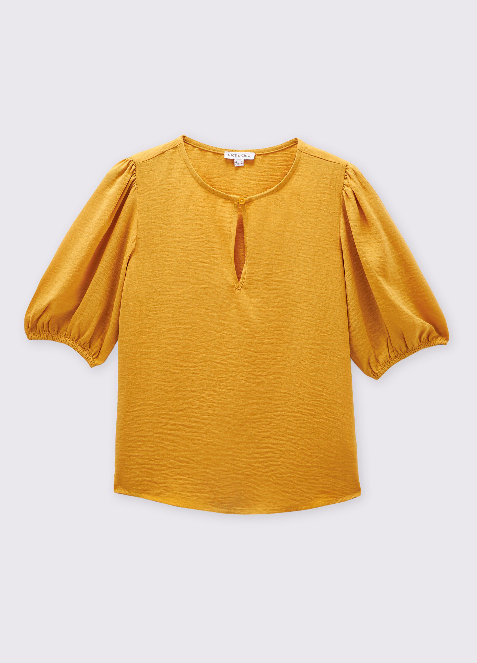 Blusa con chiusura a goccia donna_0