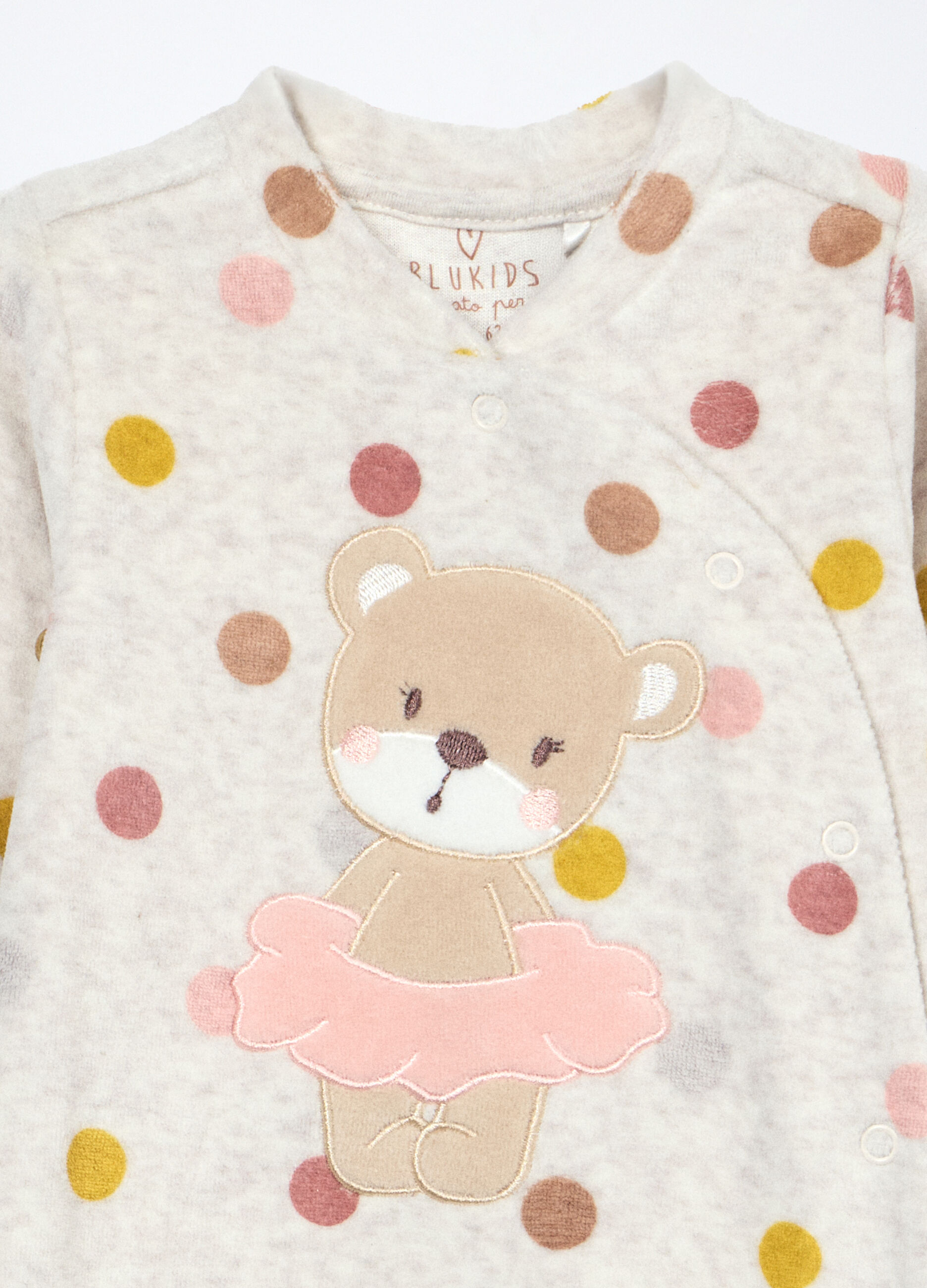 Pigiama velour misto cotone neonata_2