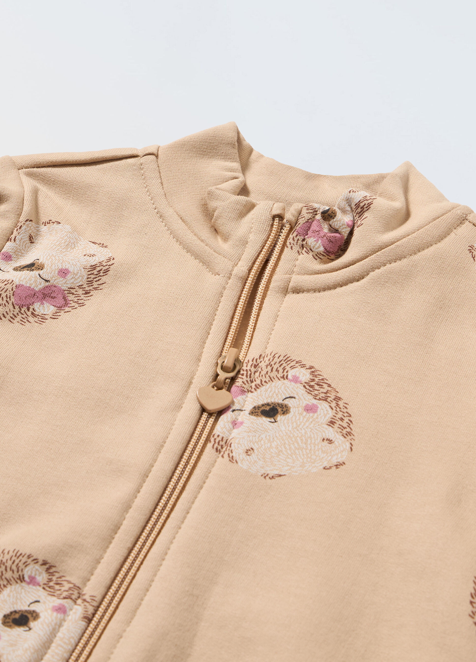 Vestito a maniche lunghe in french terry stretch neonata_1