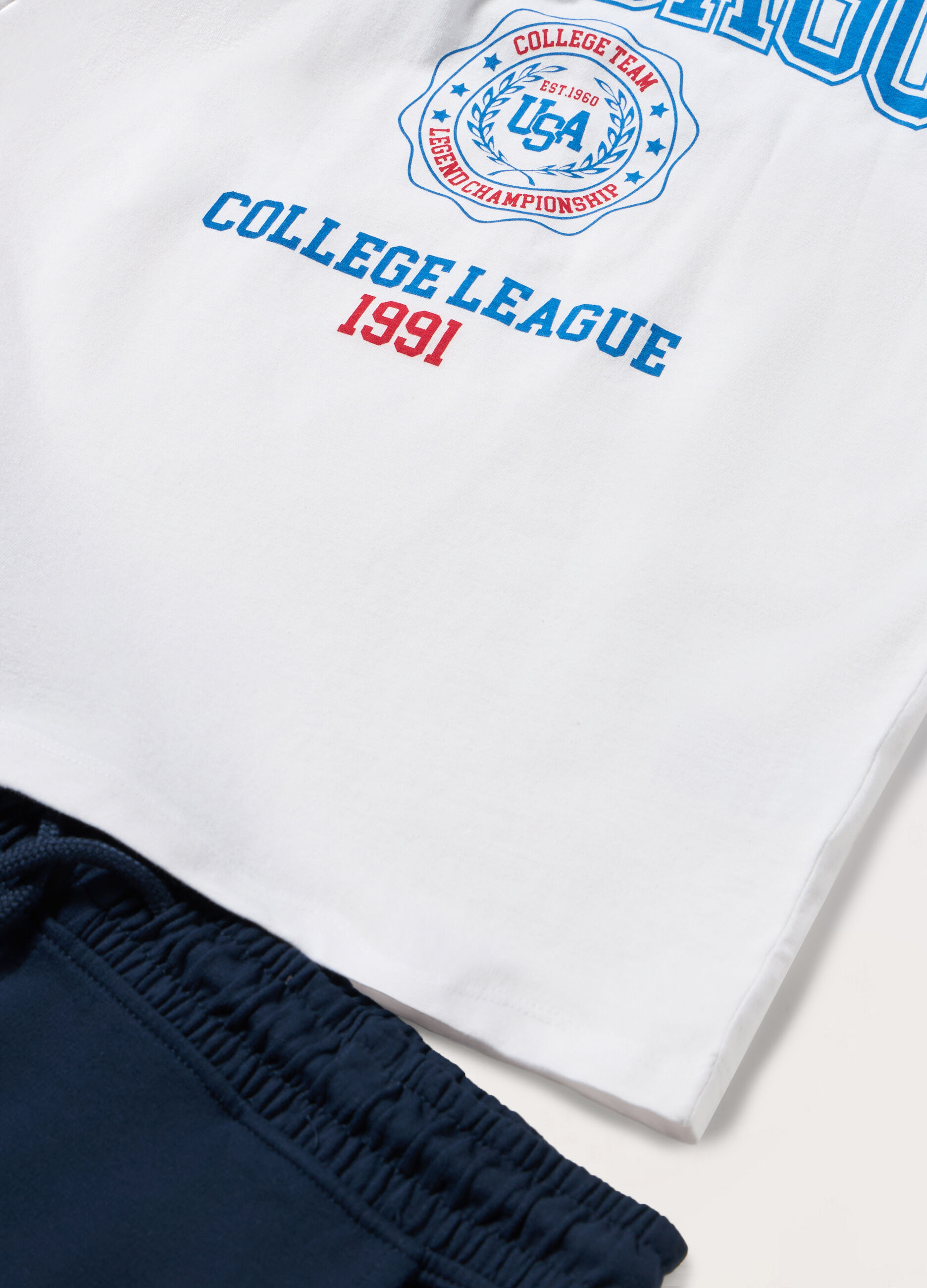 Jogging set in jersey di puro cotone ragazzo_1