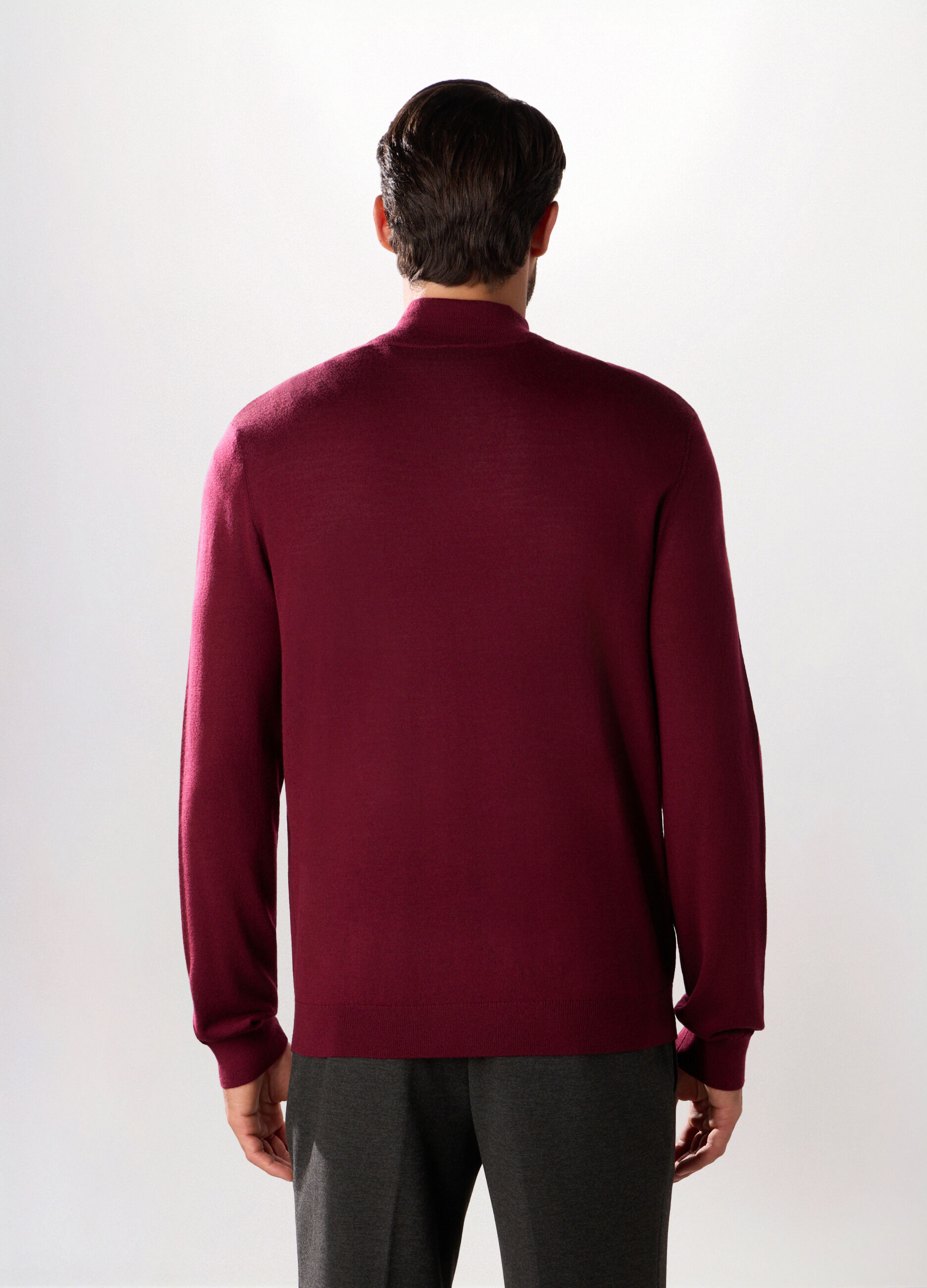 Maglione lupetto in lana merino uomo_1