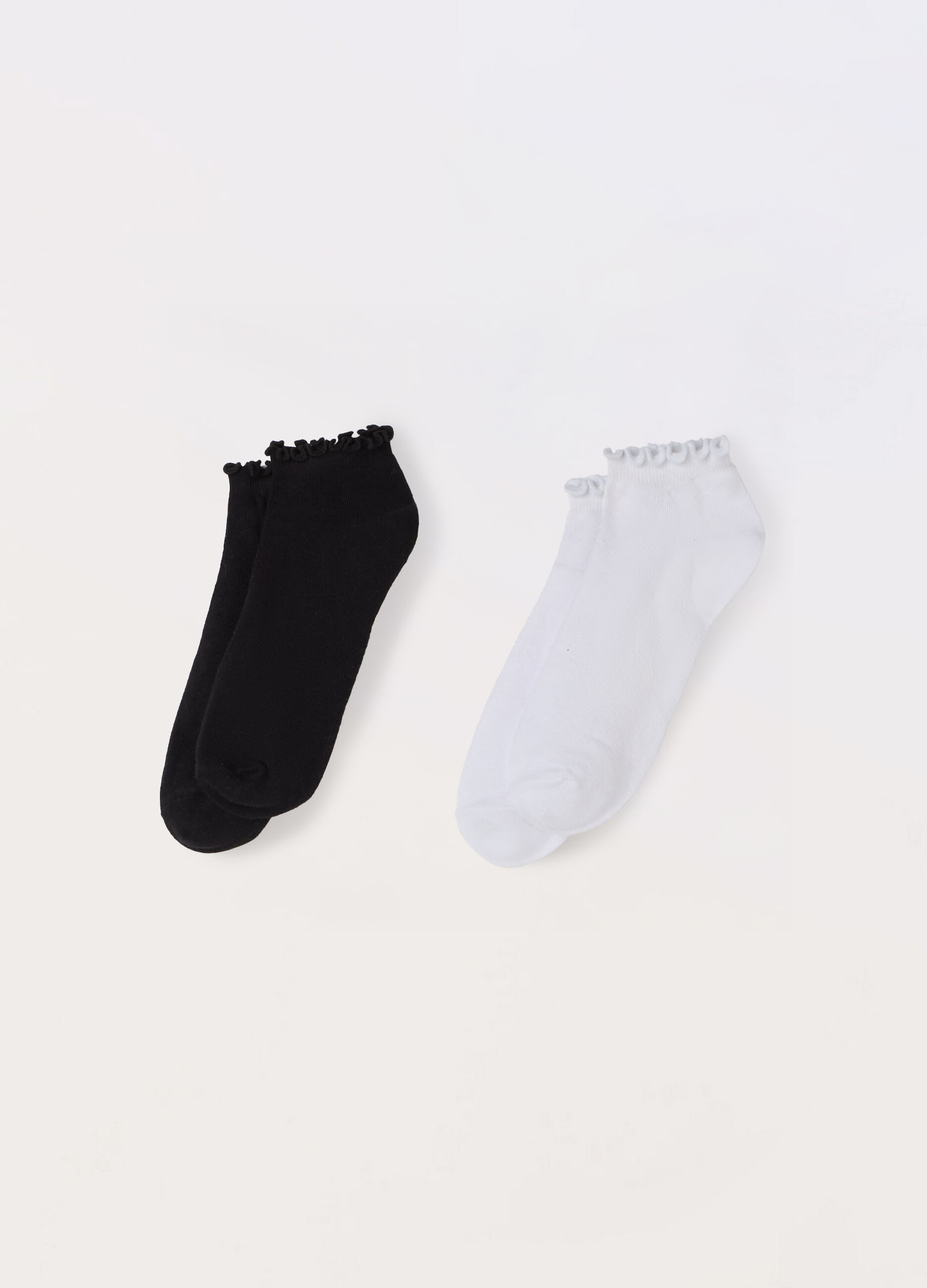 Pack 2 calze corte in misto cotone donna_0