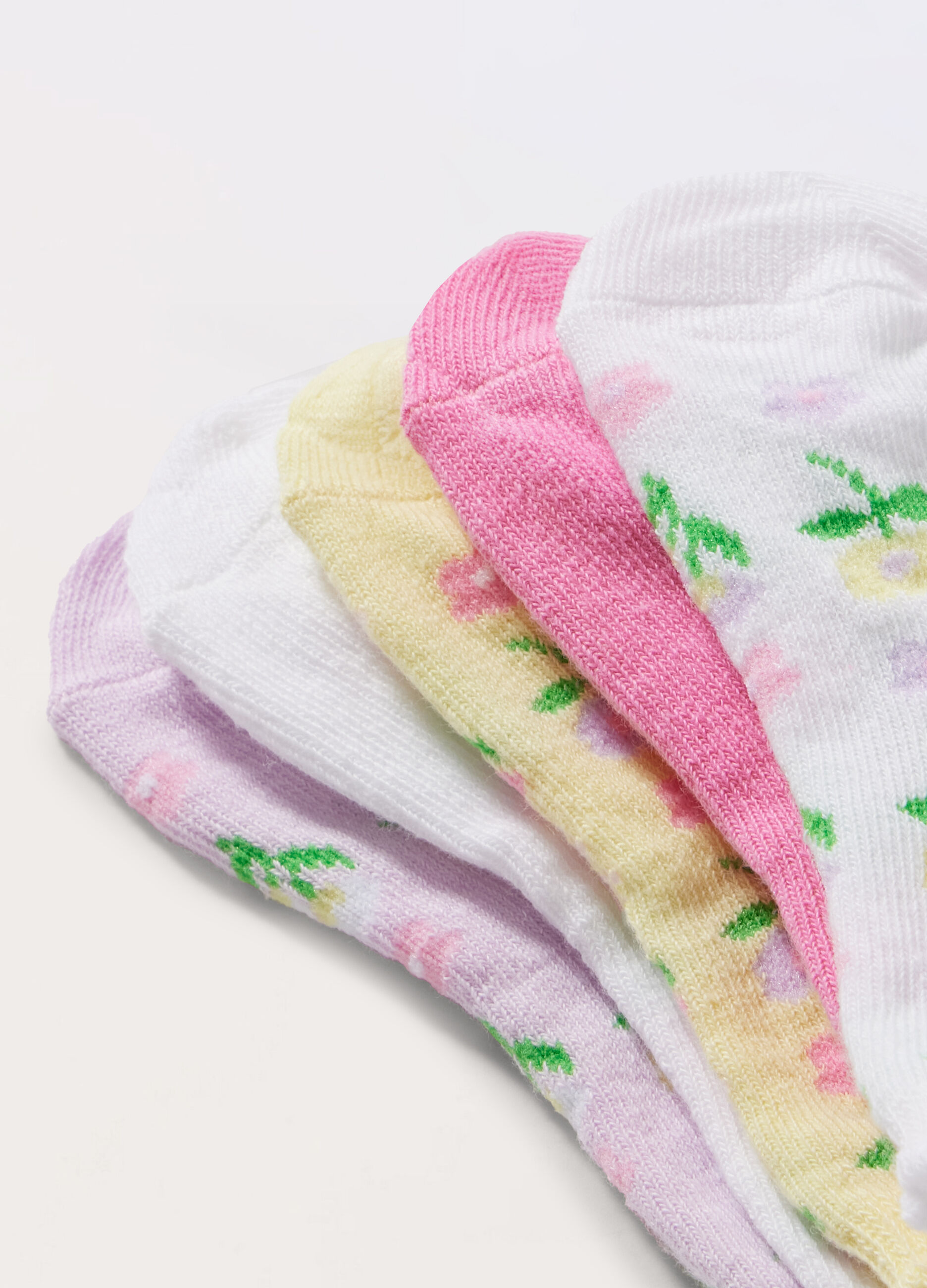 Pack 5 calzini corti misto cotone neonata_1