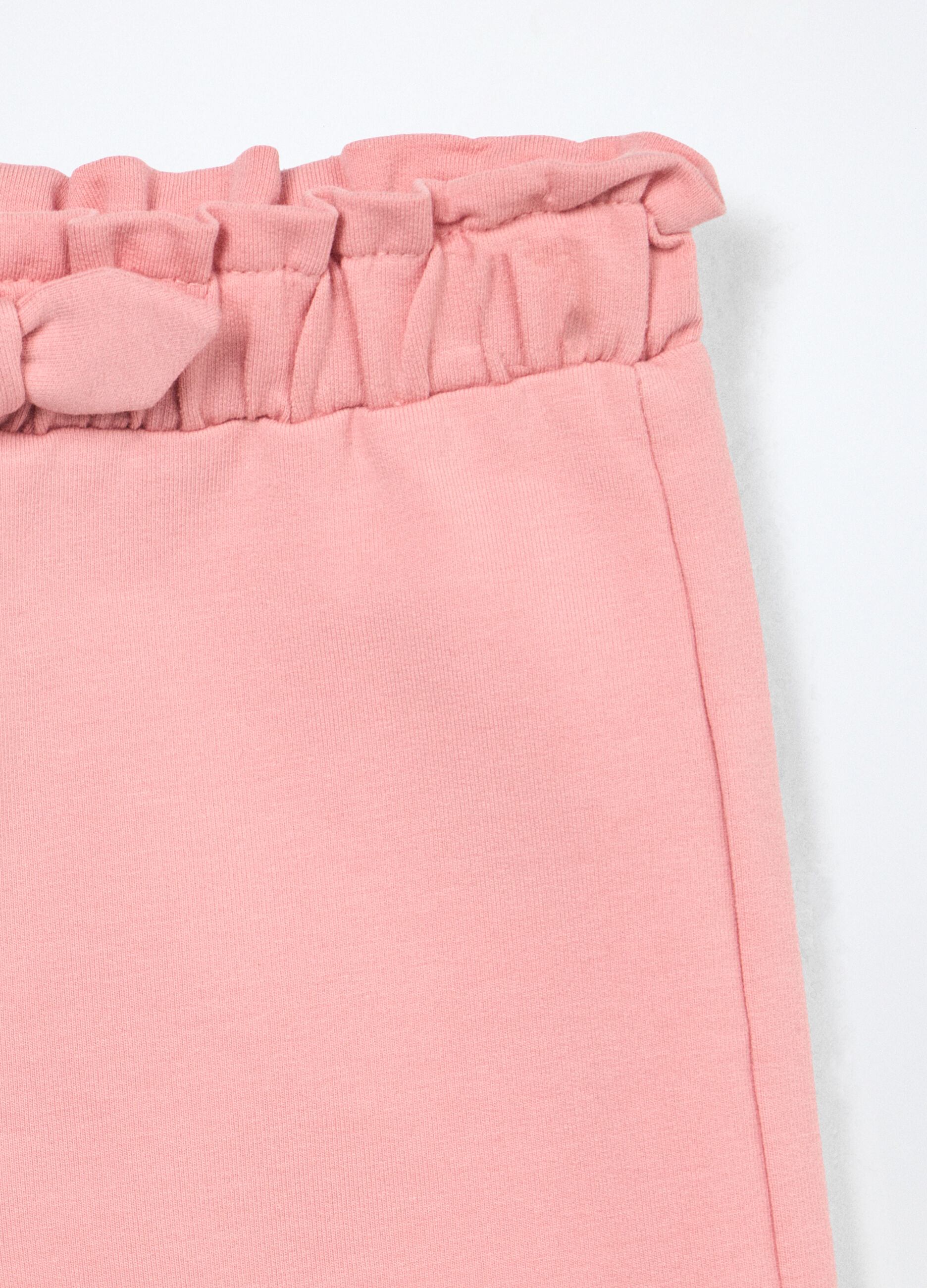 Pantaloni in french terry di cotone stretch neonata_2