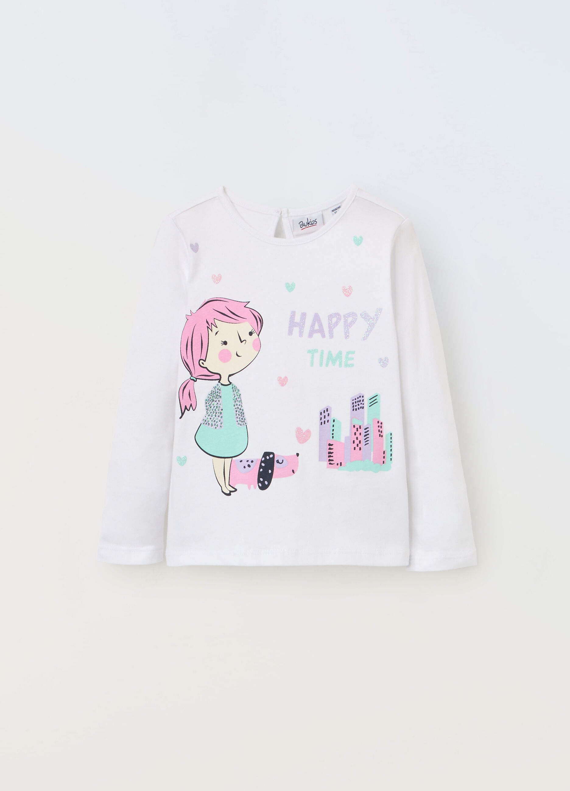 T-shirt in puro cotone neonata_0