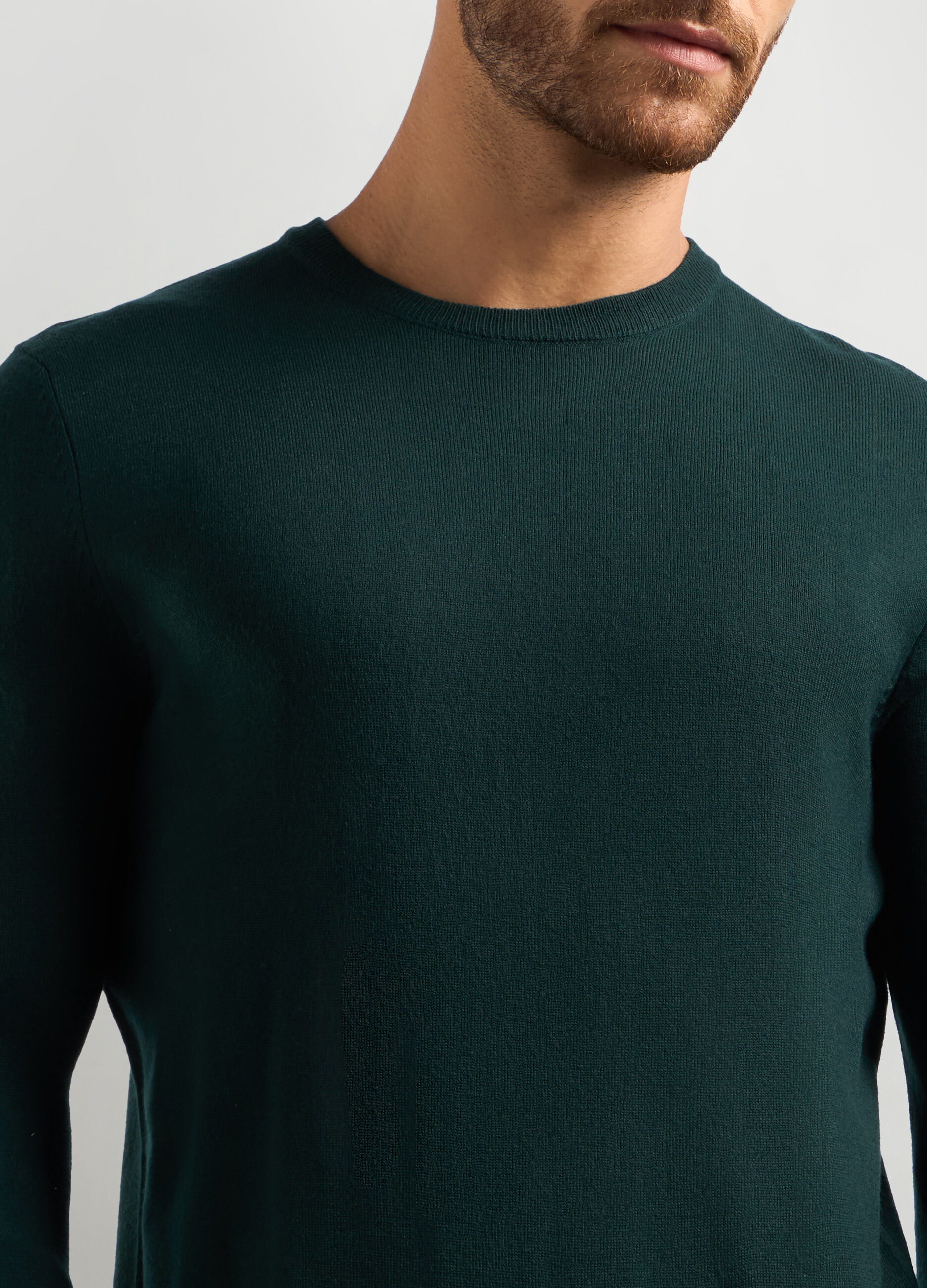 Maglione girocollo maglia rasata uomo_2