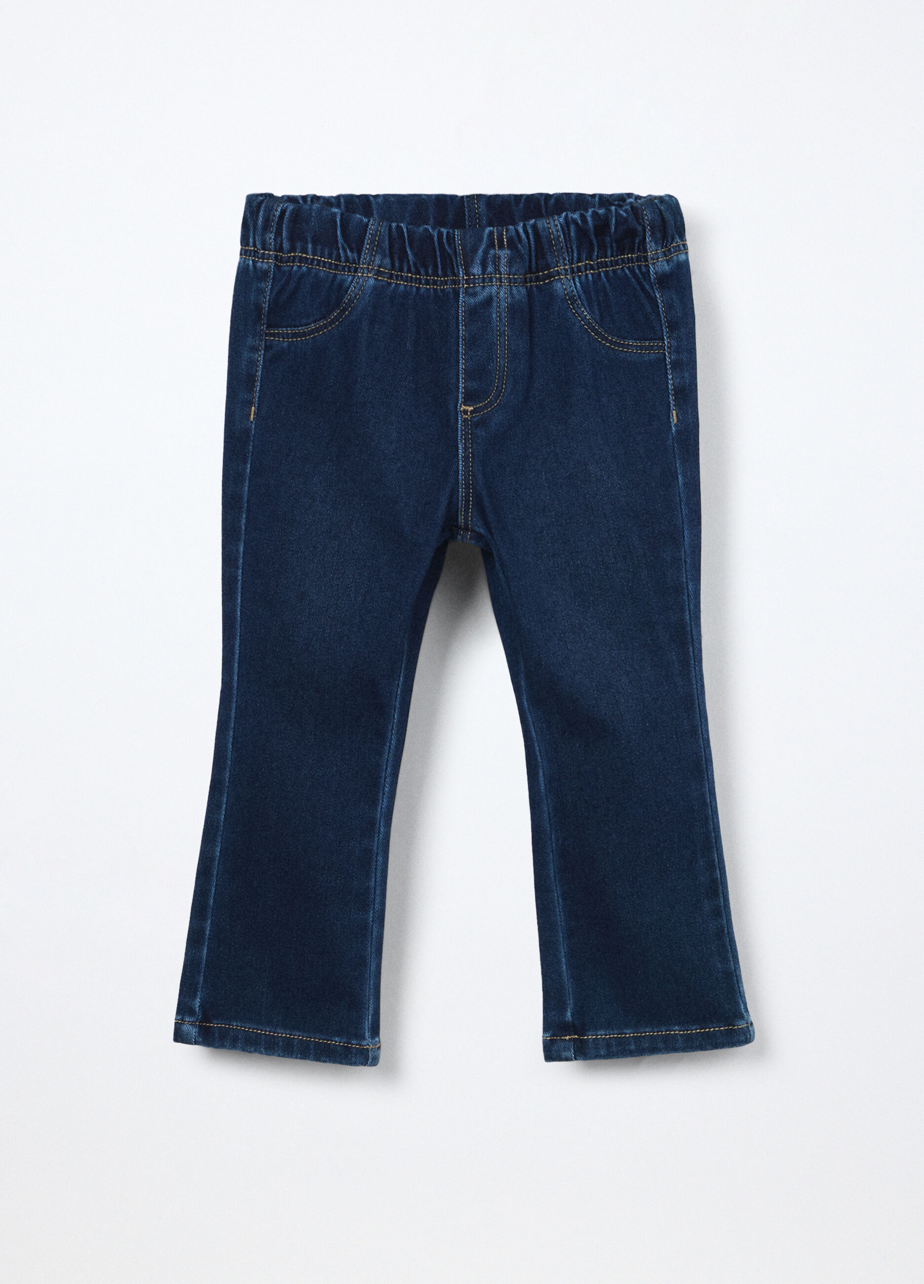 Jeggings flare fit in french terry neonata_0