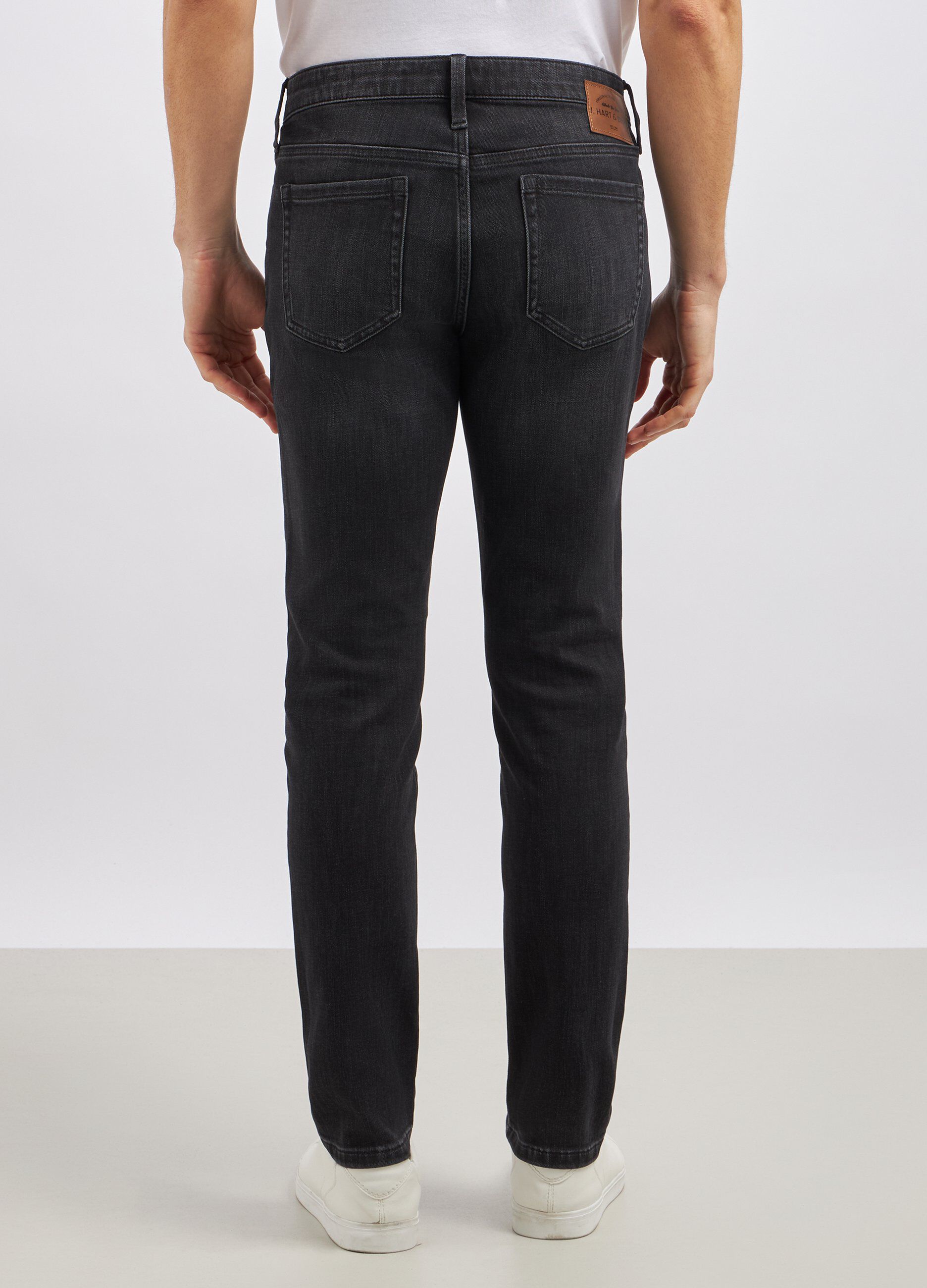 Pantaloni slim fit in denim uomo_2