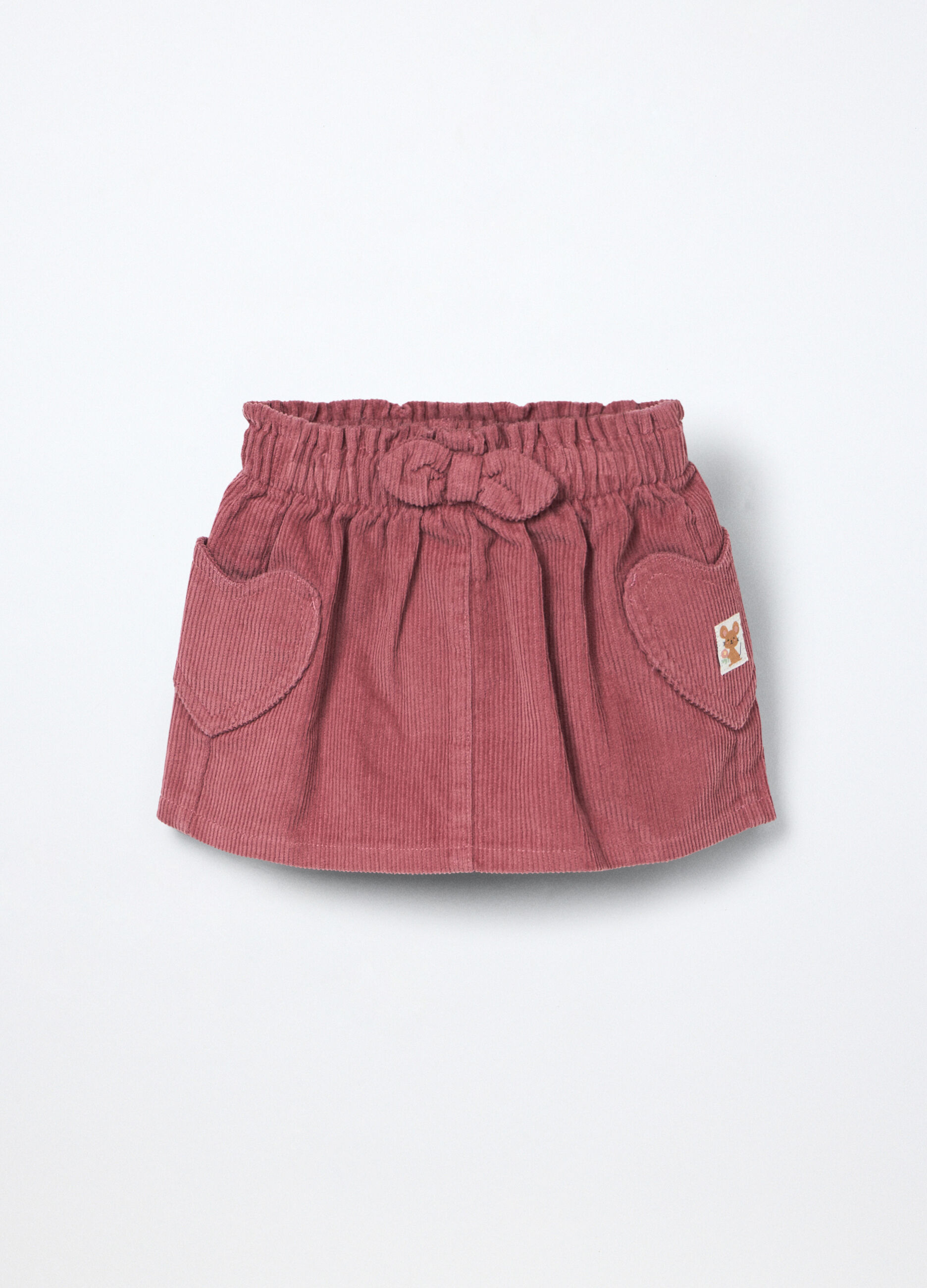 Gonna in velluto di costina neonata_0