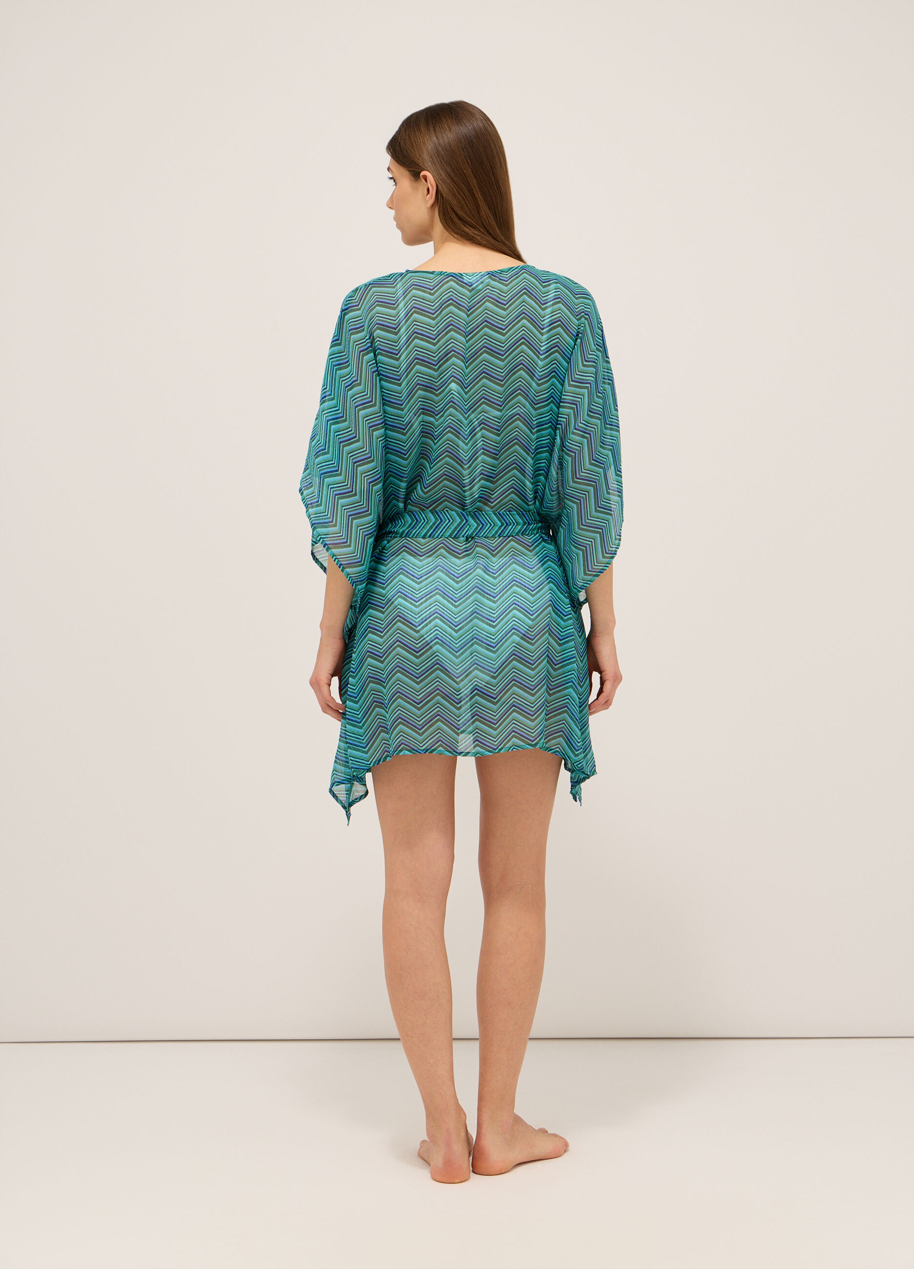 Copricostume in chiffon donna_1