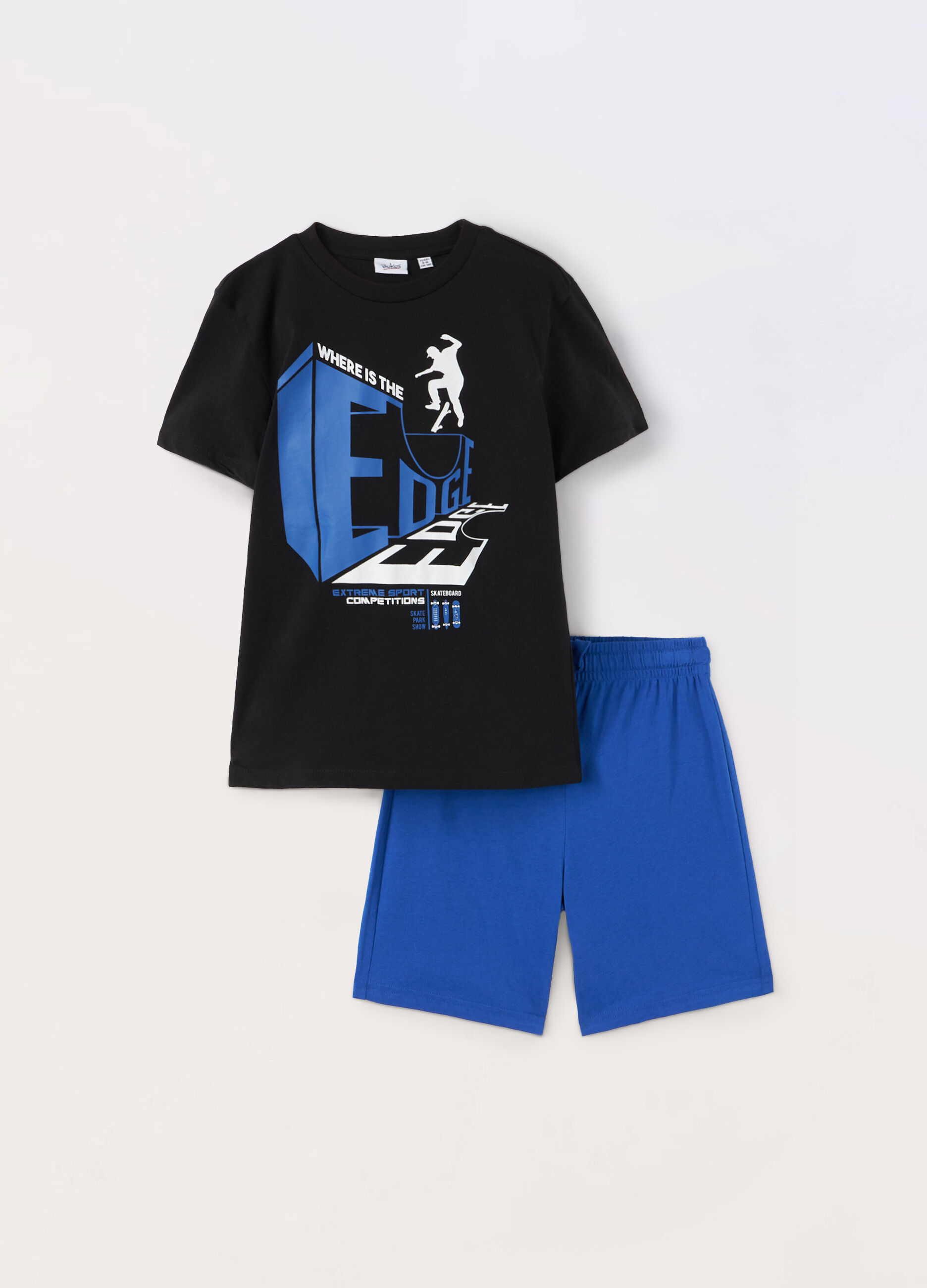 Jogging set in jersey di puro cotone ragazzo_0