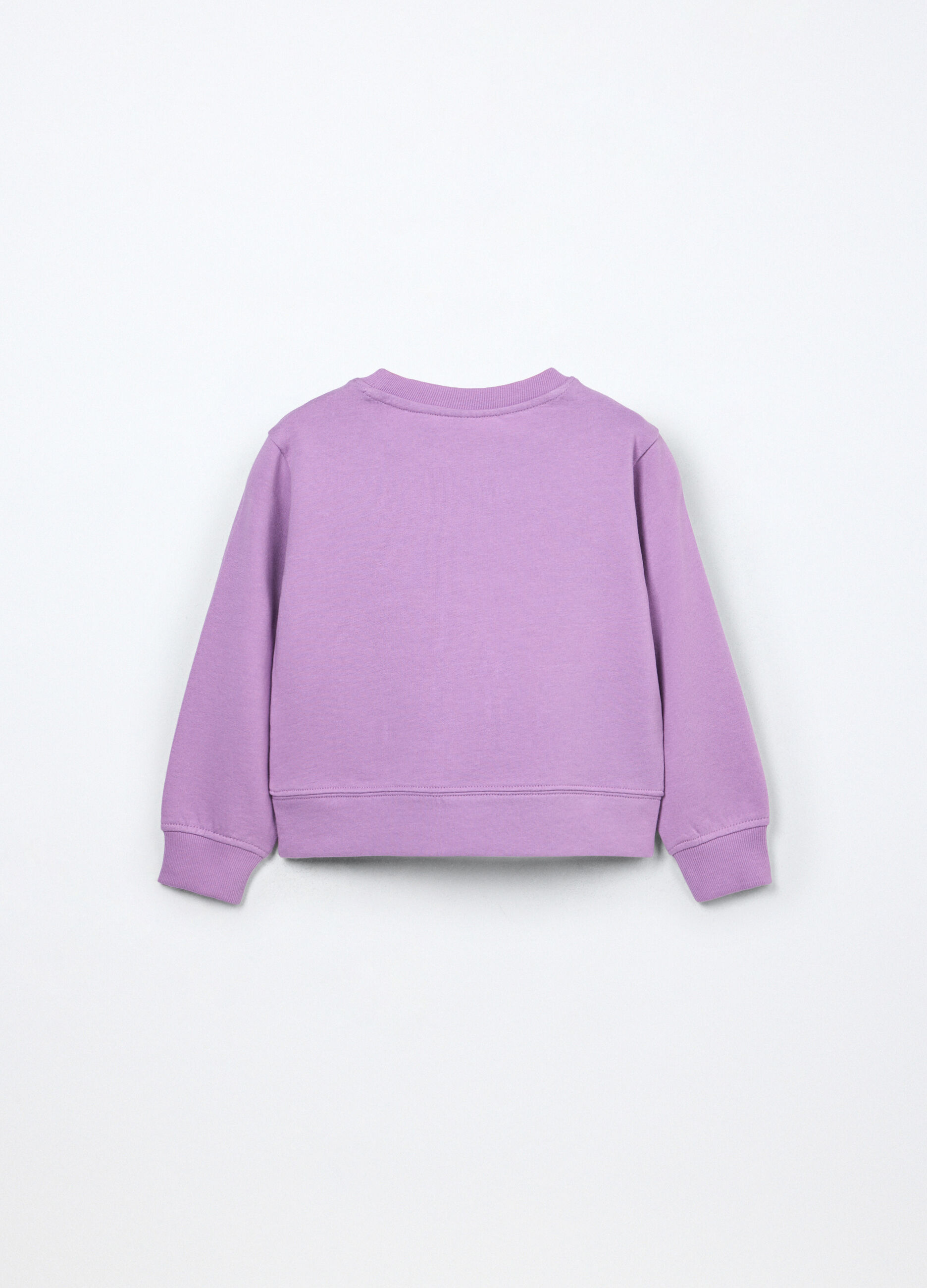 Felpa in french terry di puro cotone bambina_1