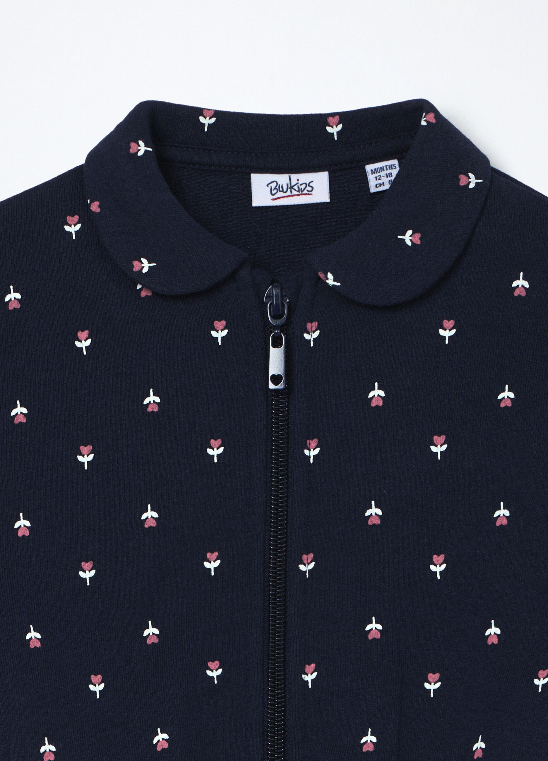 Felpa in french terry di puro cotone neonata_2