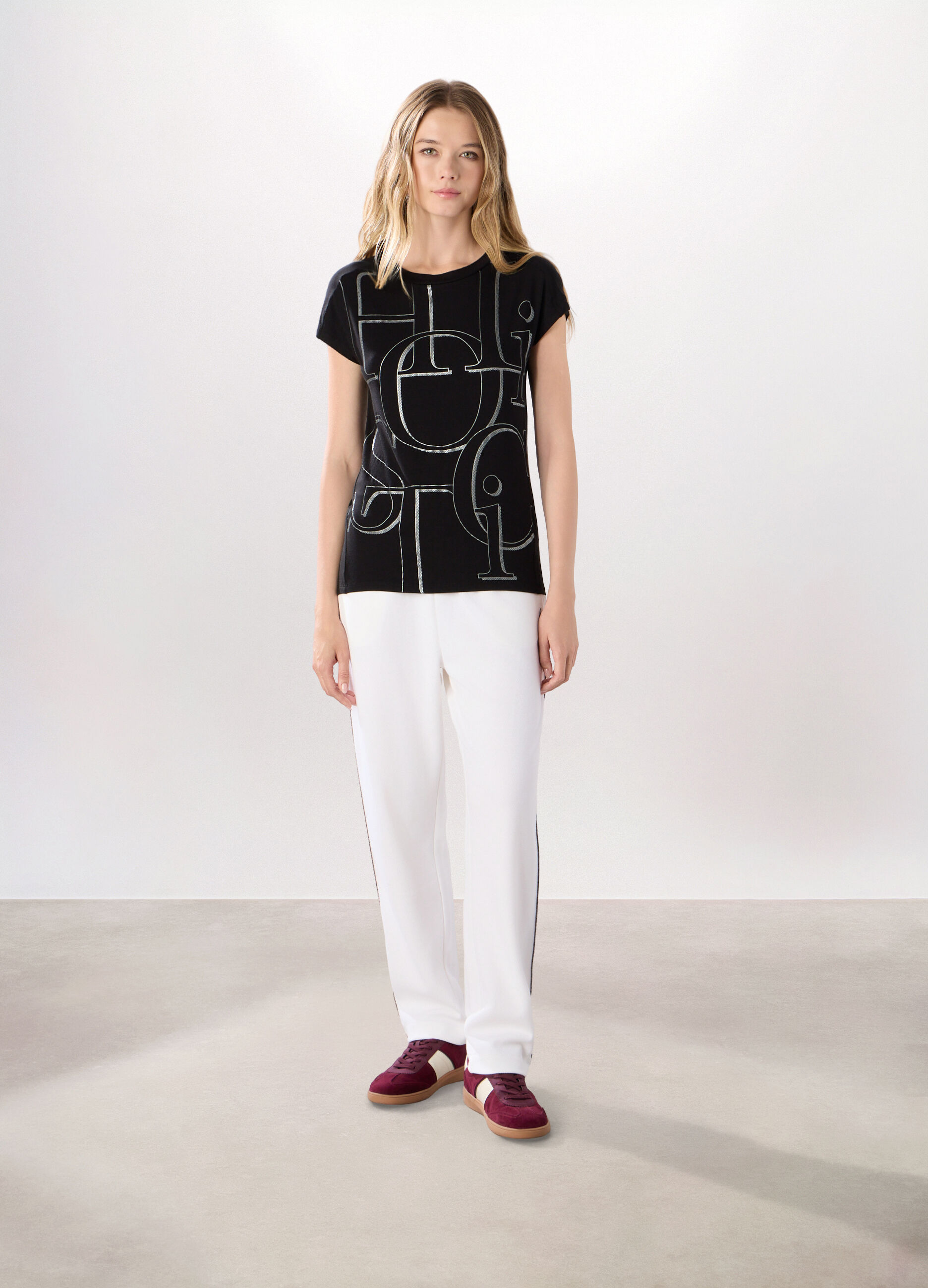 Jogger misto viscosa Piquet Holistic Fitness donna_0