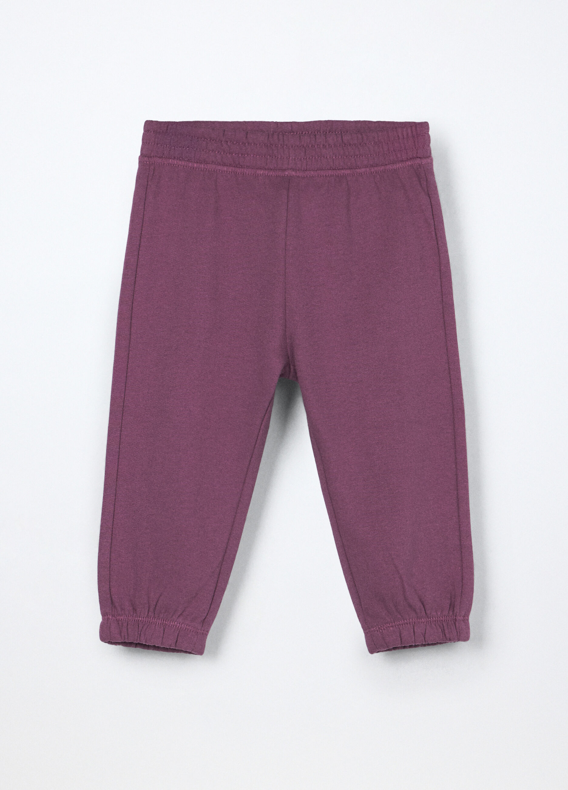 Joggers in puro cotone fleece neonata_0