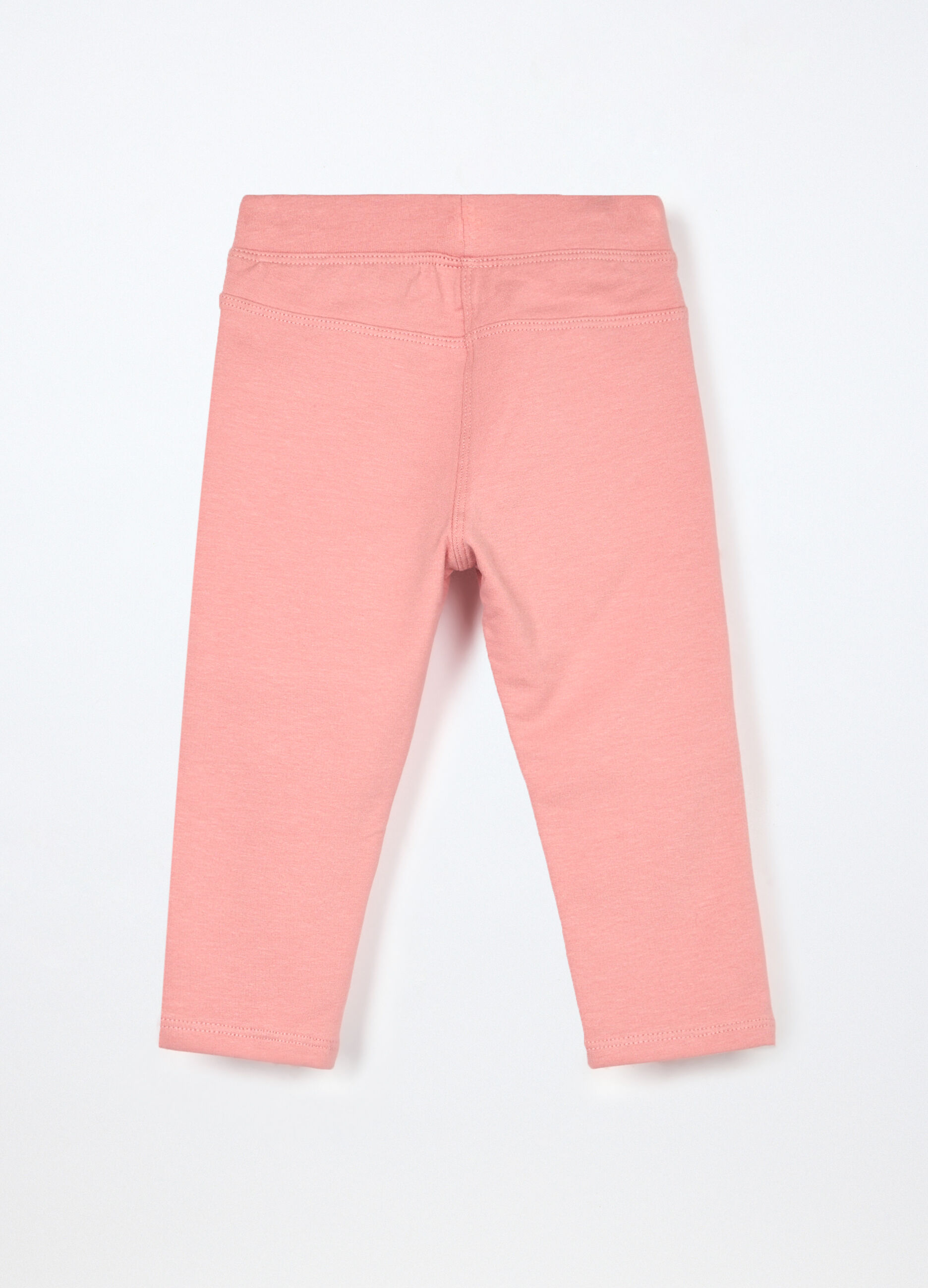 Treggings in cotone fleece stretch neonata_1