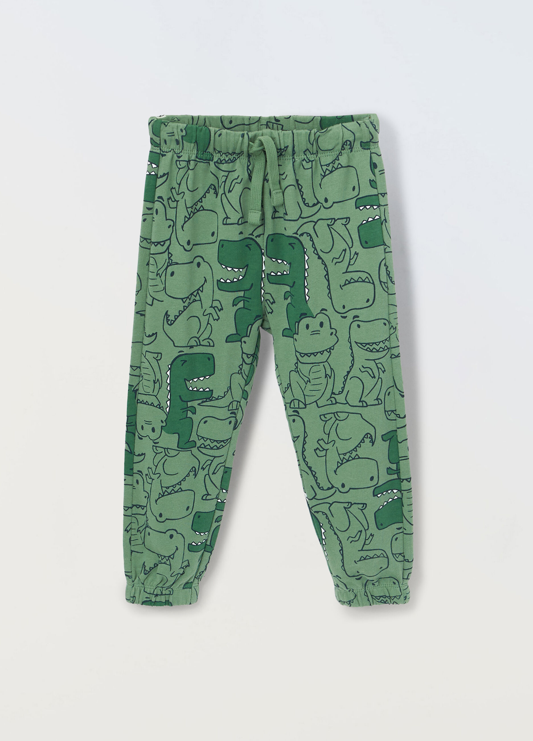Joggers in french terry di puro cotone neonato_0